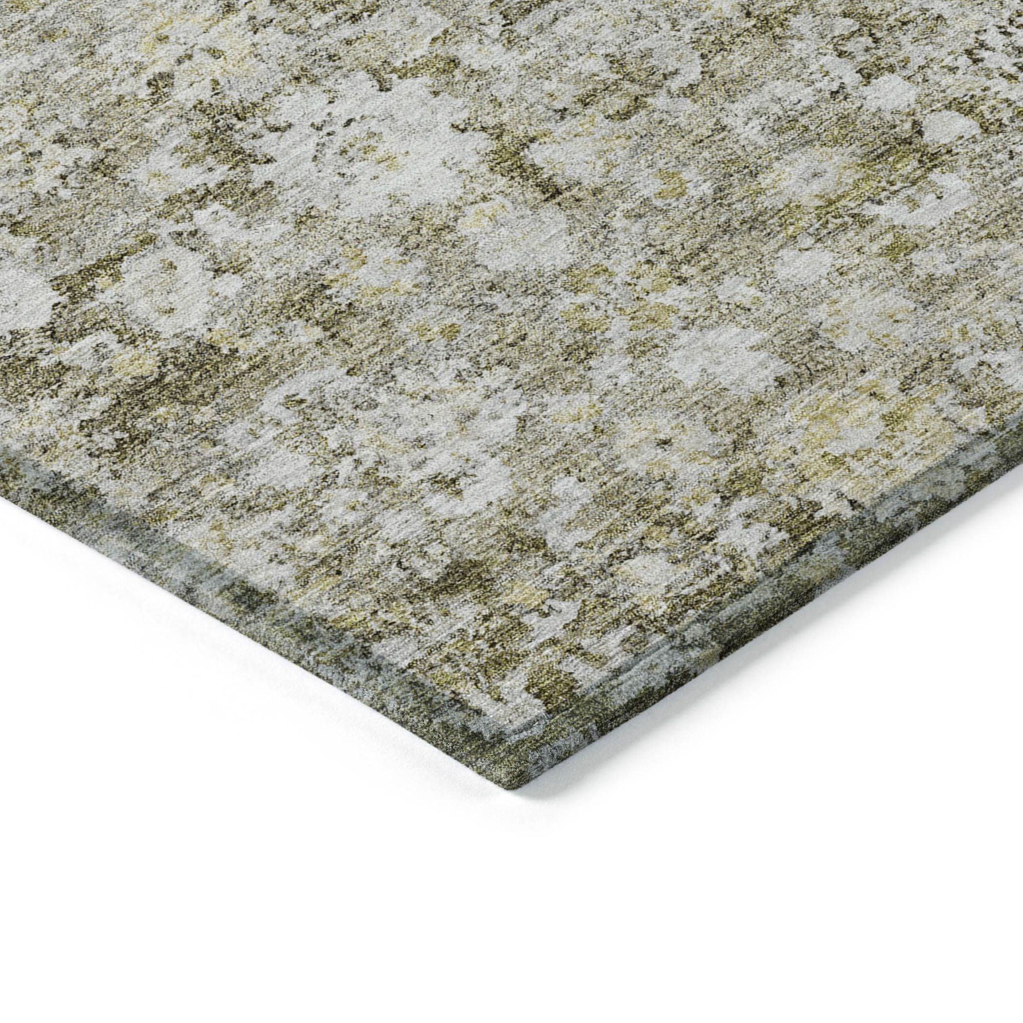 Machine Made ACN651 Taupe Brown Rugs