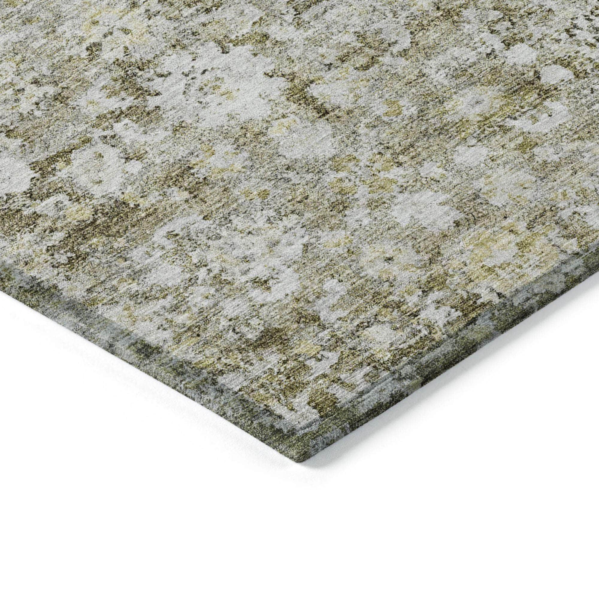 Machine Made ACN651 Taupe Brown Rugs