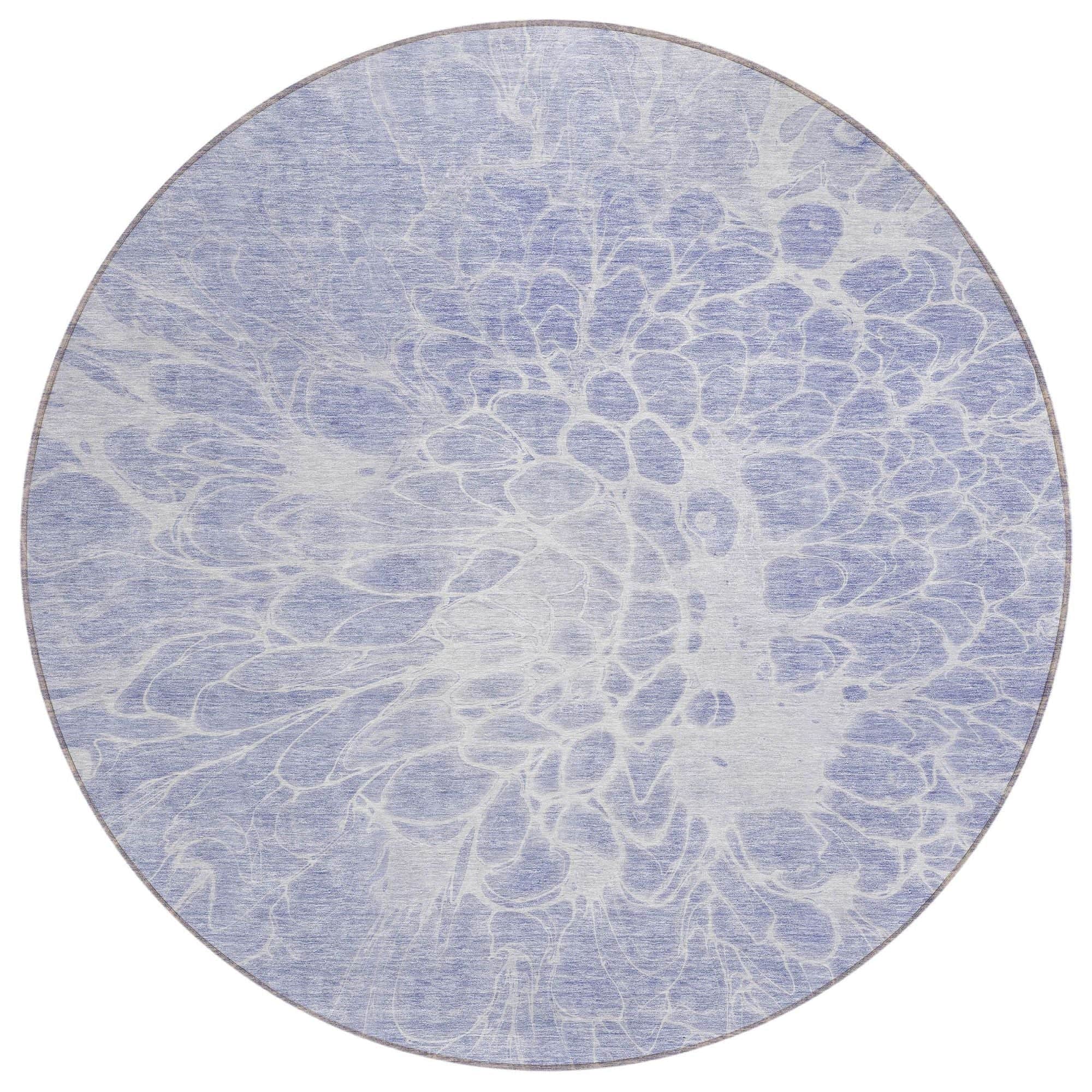 Machine Washable Lavender Purple Rug - Indoor / Outdoor - Kids / Pet Friendly Modern Print Rug