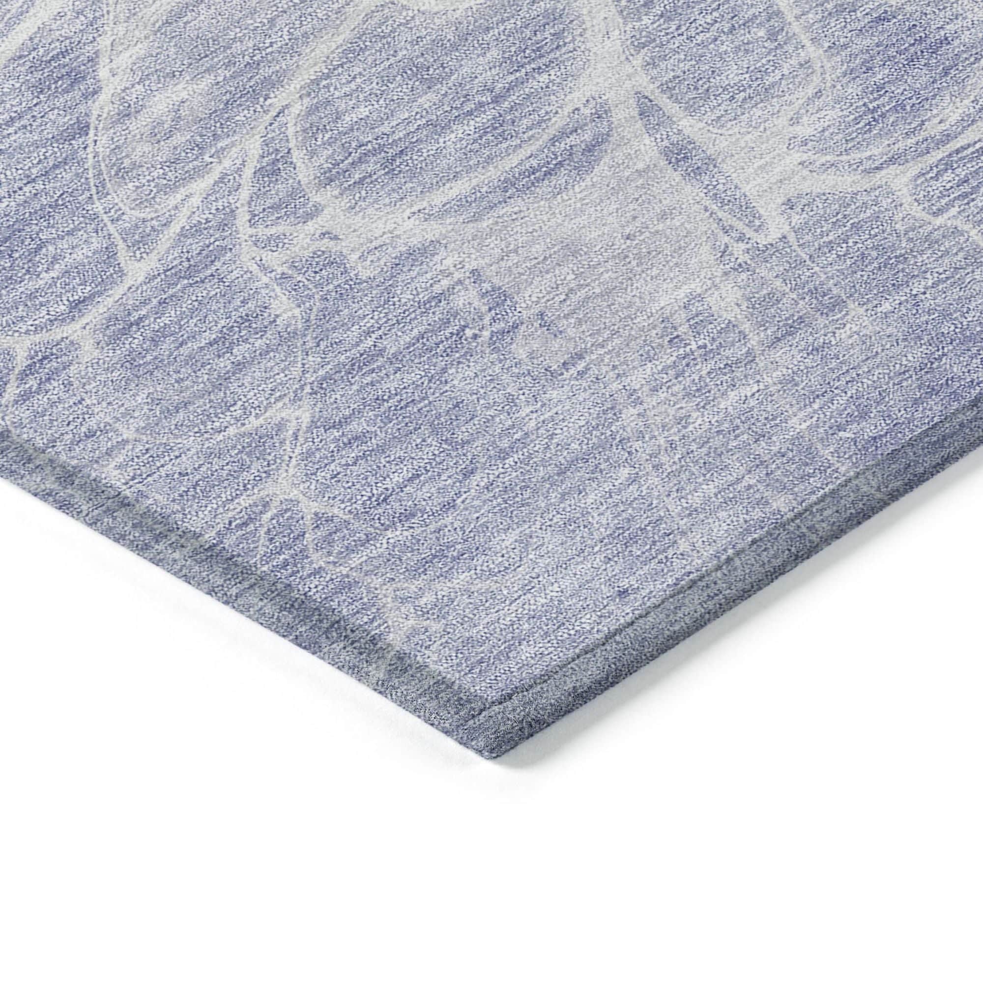 Machine Washable Lavender Purple Rug - Indoor / Outdoor - Kids / Pet Friendly Modern Print Rug