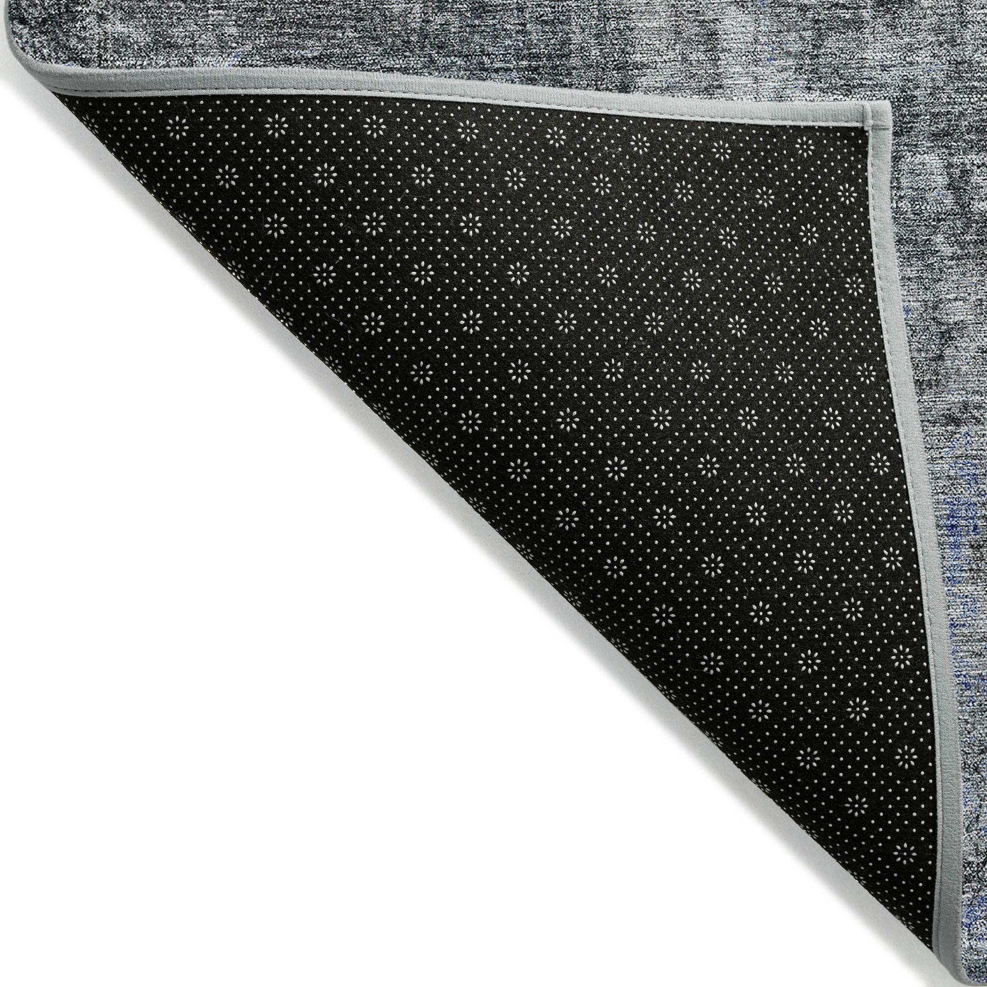Machine Washable Gray Rug - Indoor / Outdoor - Kids / Pet Friendly Abstract Print Rug