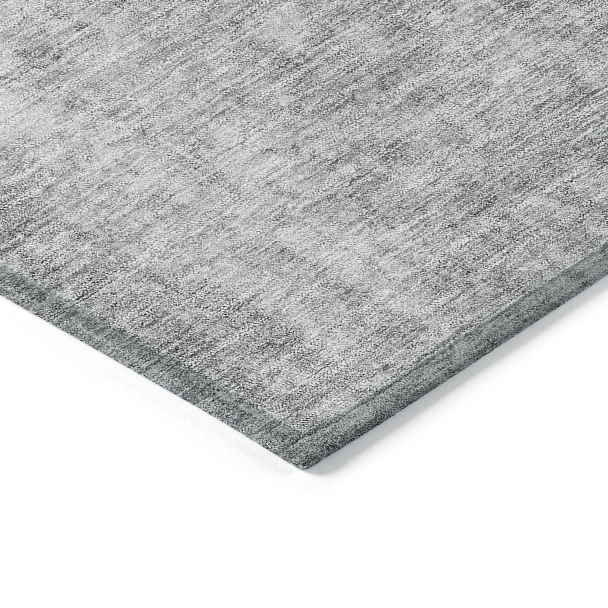Machine Washable Gray Rug - Indoor / Outdoor - Kids / Pet Friendly Abstract Print Rug