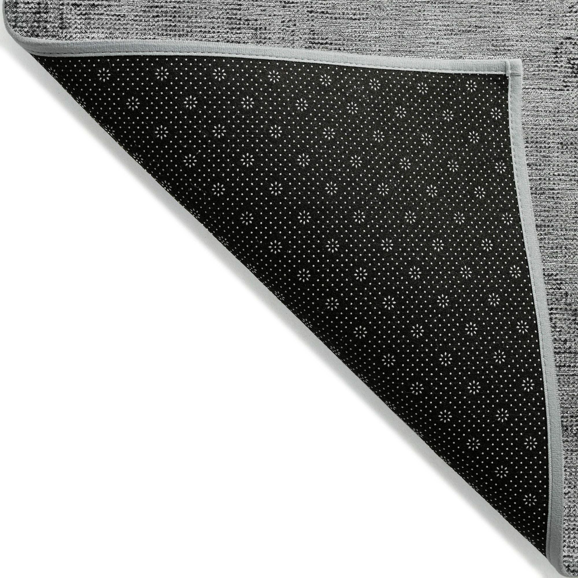 Machine Washable Gray Rug - Indoor / Outdoor - Kids / Pet Friendly Oriental Print Rug
