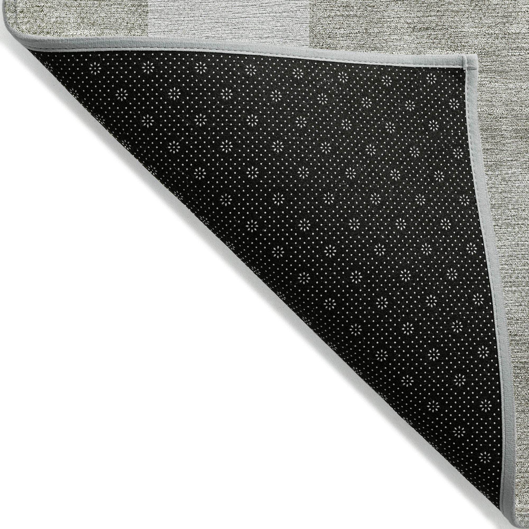 Machine Washable Taupe Brown Rug - Indoor / Outdoor - Kids / Pet Friendly Geometric Print Rug