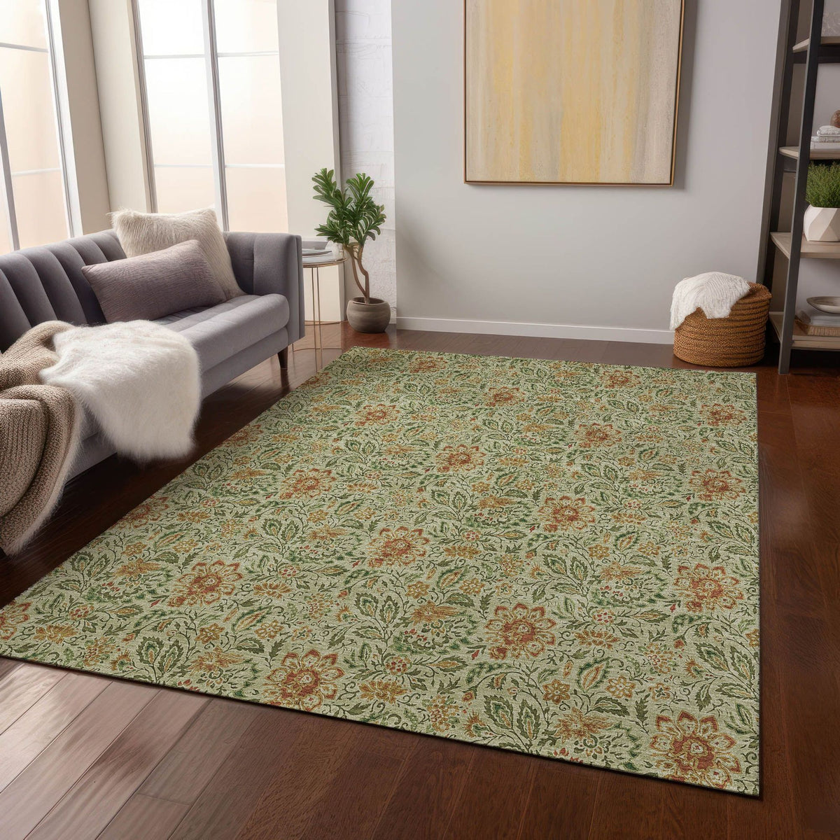 Lapwing Machine Washable Rug