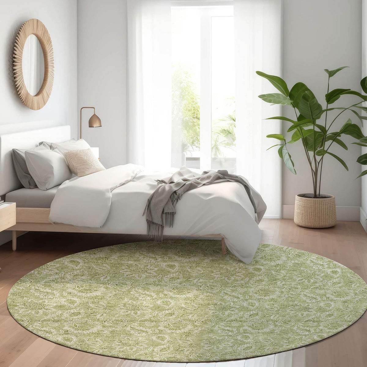 Bittern Machine Washable Rug