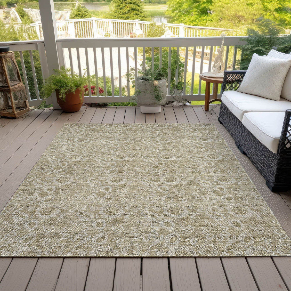 Pochard Machine Washable Rug