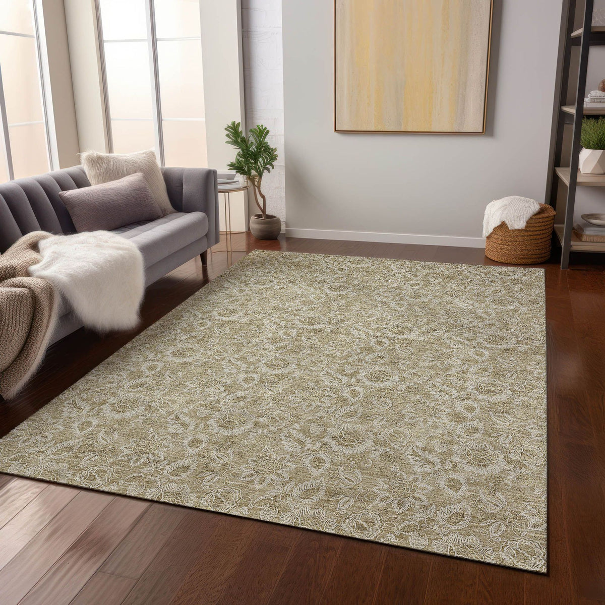 Pochard Machine Washable Rug
