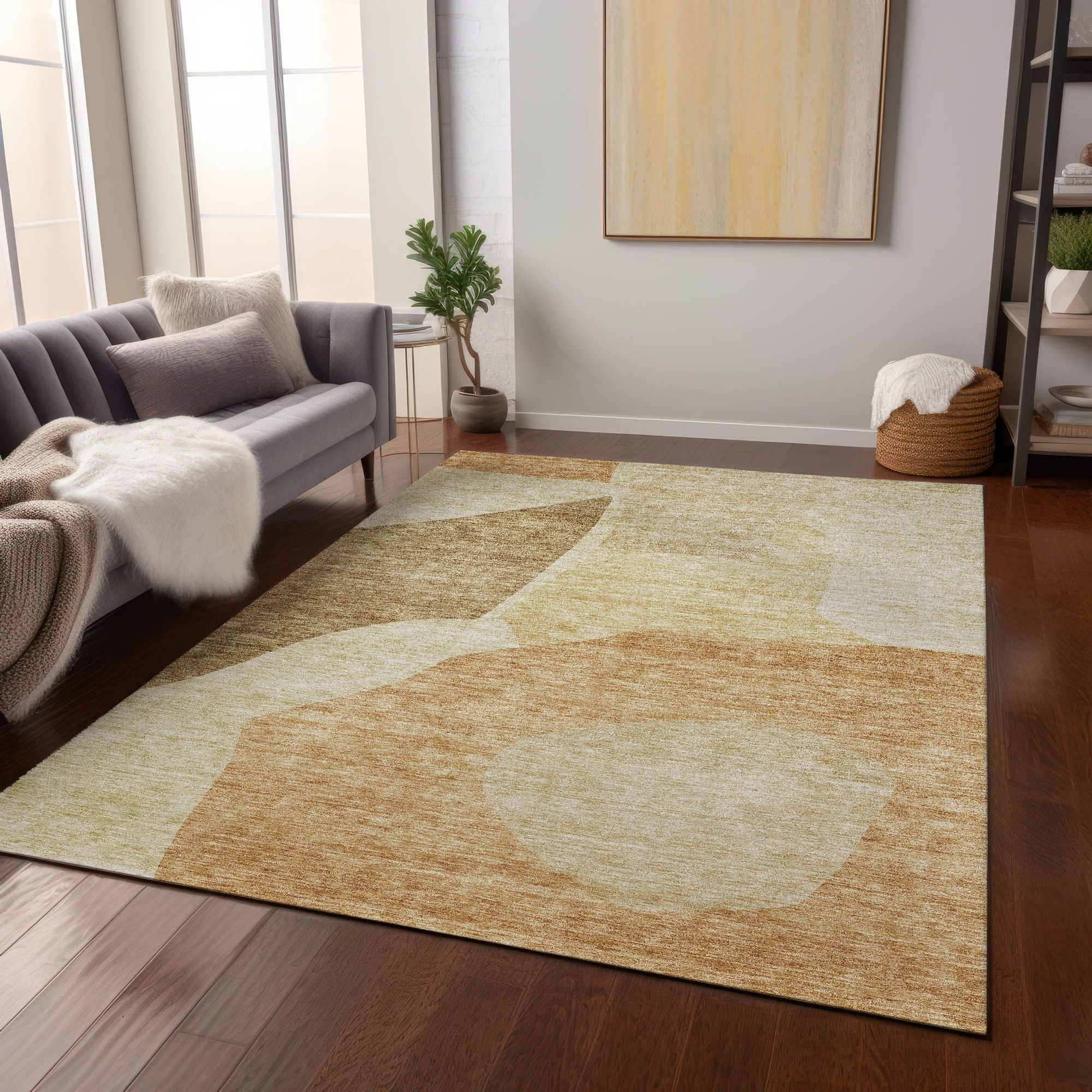Cowslip Machine Washable Rug