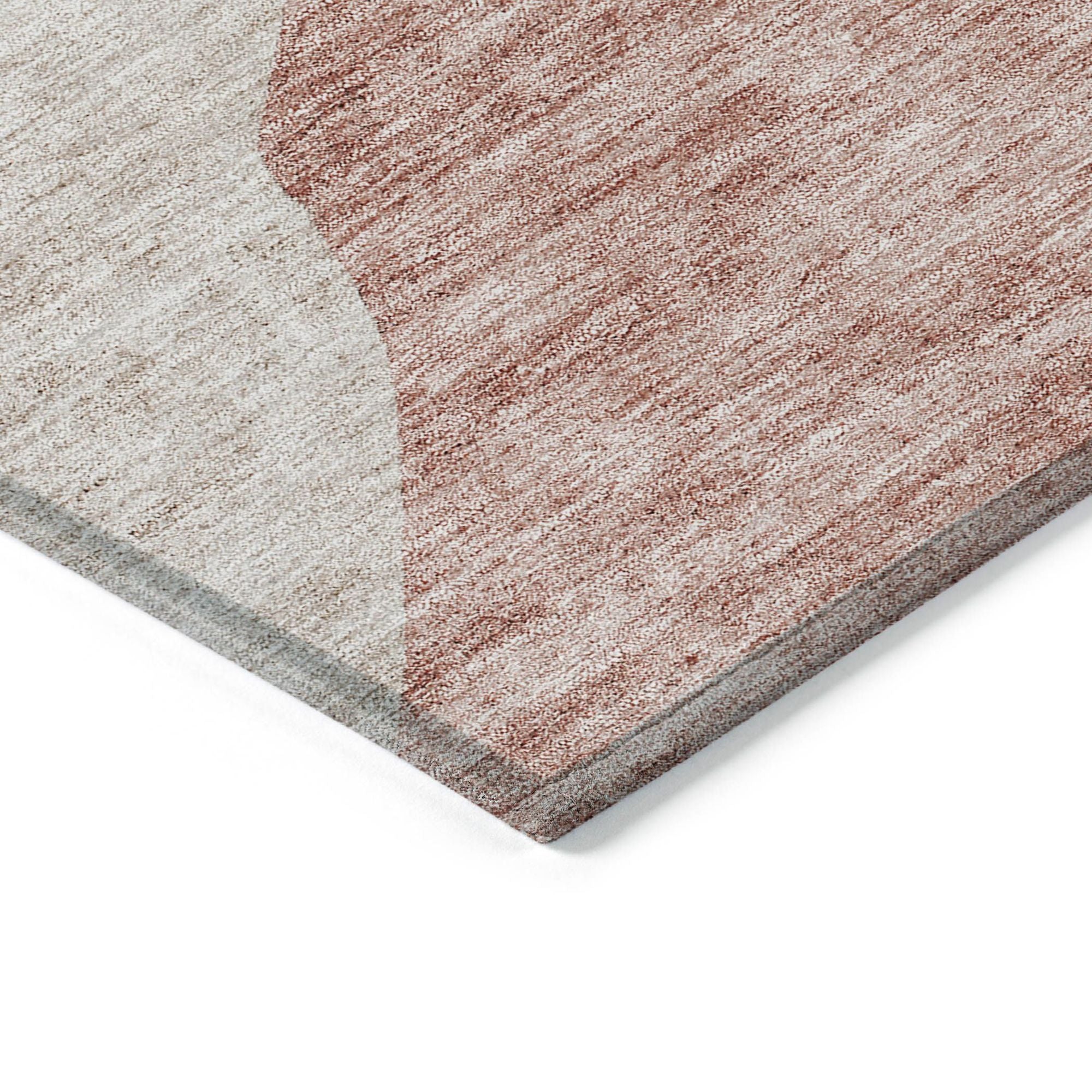 Machine Washable Blush Pink Rug - Indoor / Outdoor - Kids / Pet Friendly Abstract Print Rug