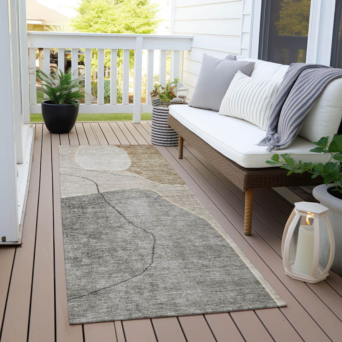 Dove Machine Washable Rug