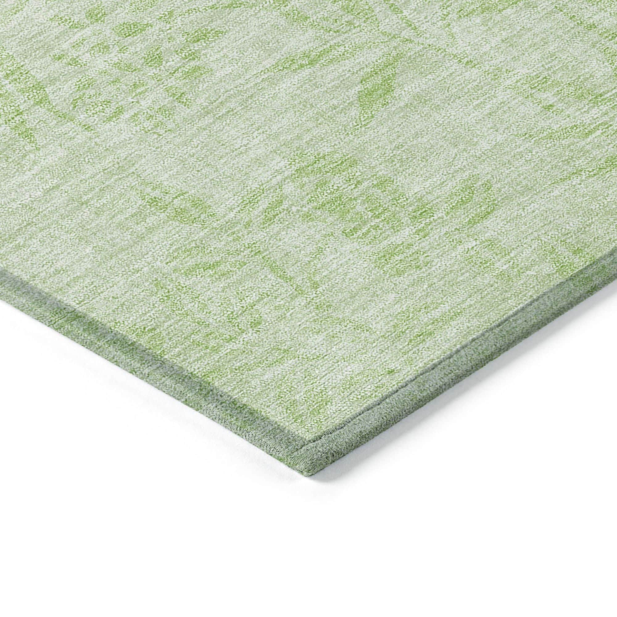 Machine Washable Mint Green Rug - Indoor / Outdoor - Kids / Pet Friendly Floral Print Rug
