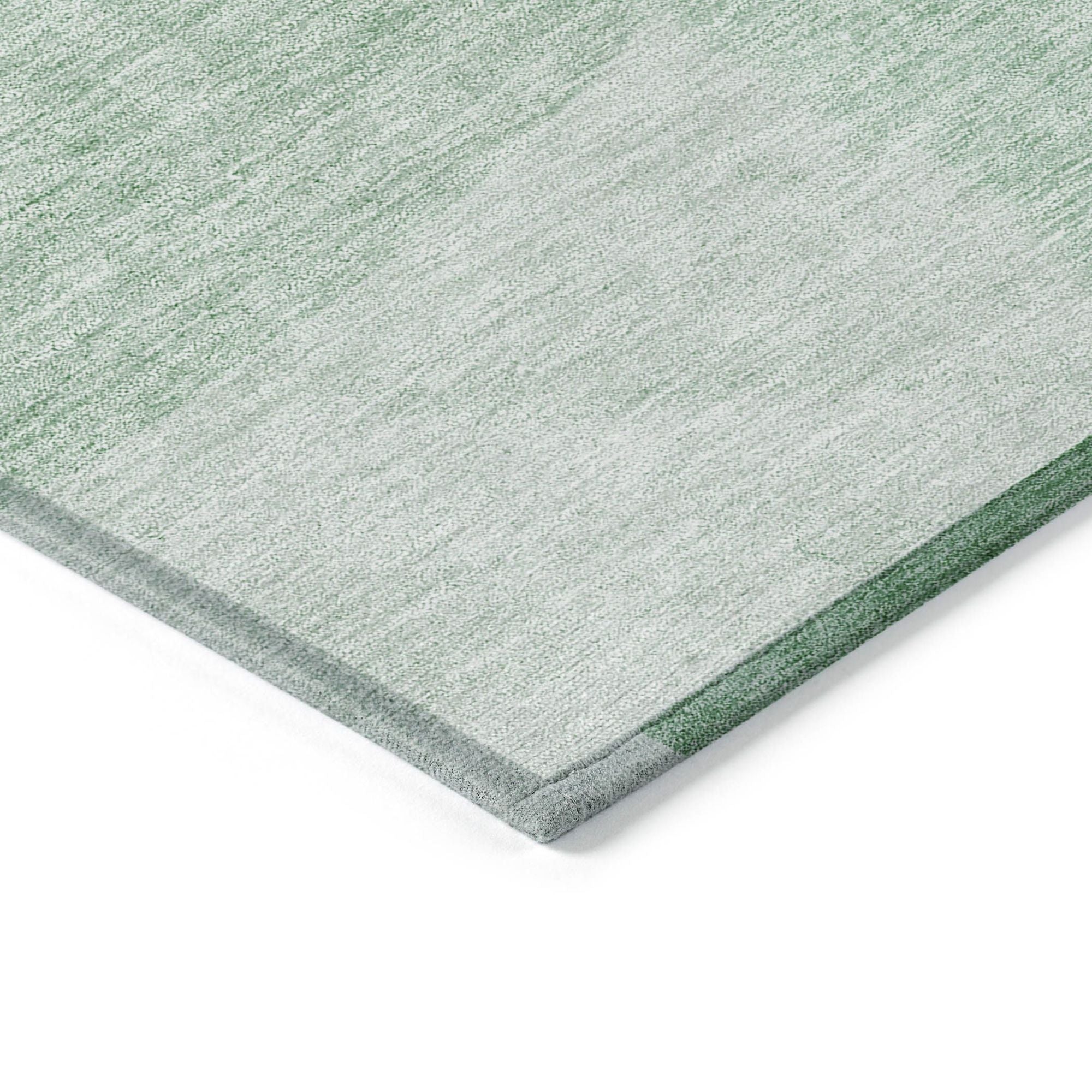 Machine Washable Green Rug - Indoor / Outdoor - Kids / Pet Friendly Modern Print Rug