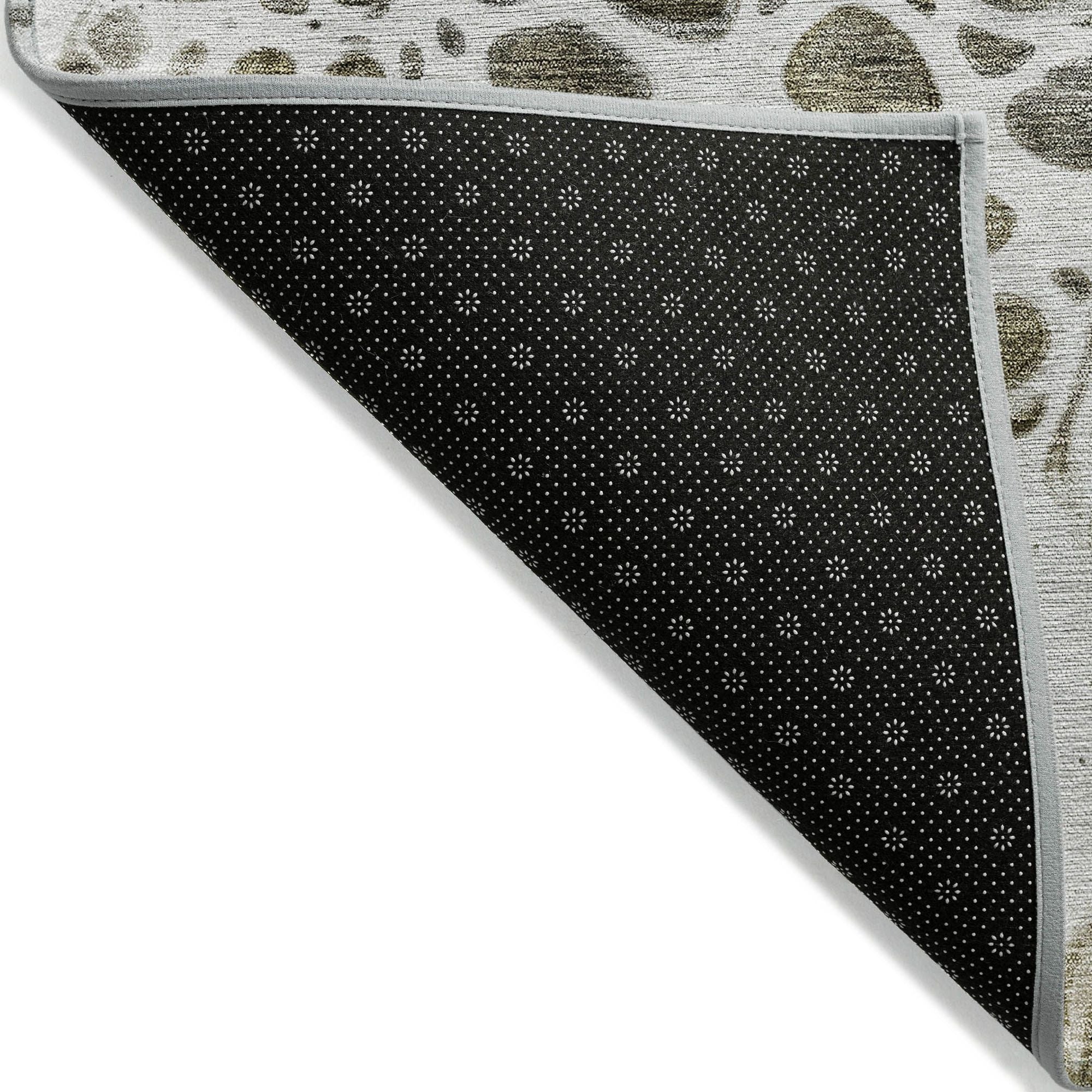 Machine Washable Chocolate Brown Rug - Indoor / Outdoor - Kids / Pet Friendly Modern Print Rug