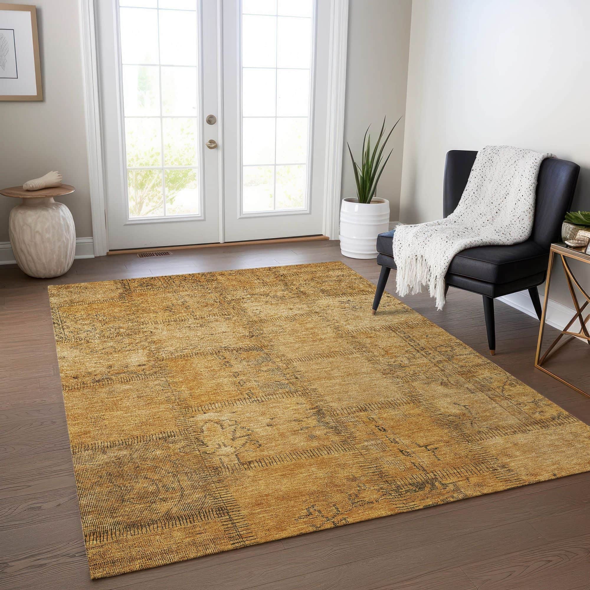 Nightjar Machine Washable Rug