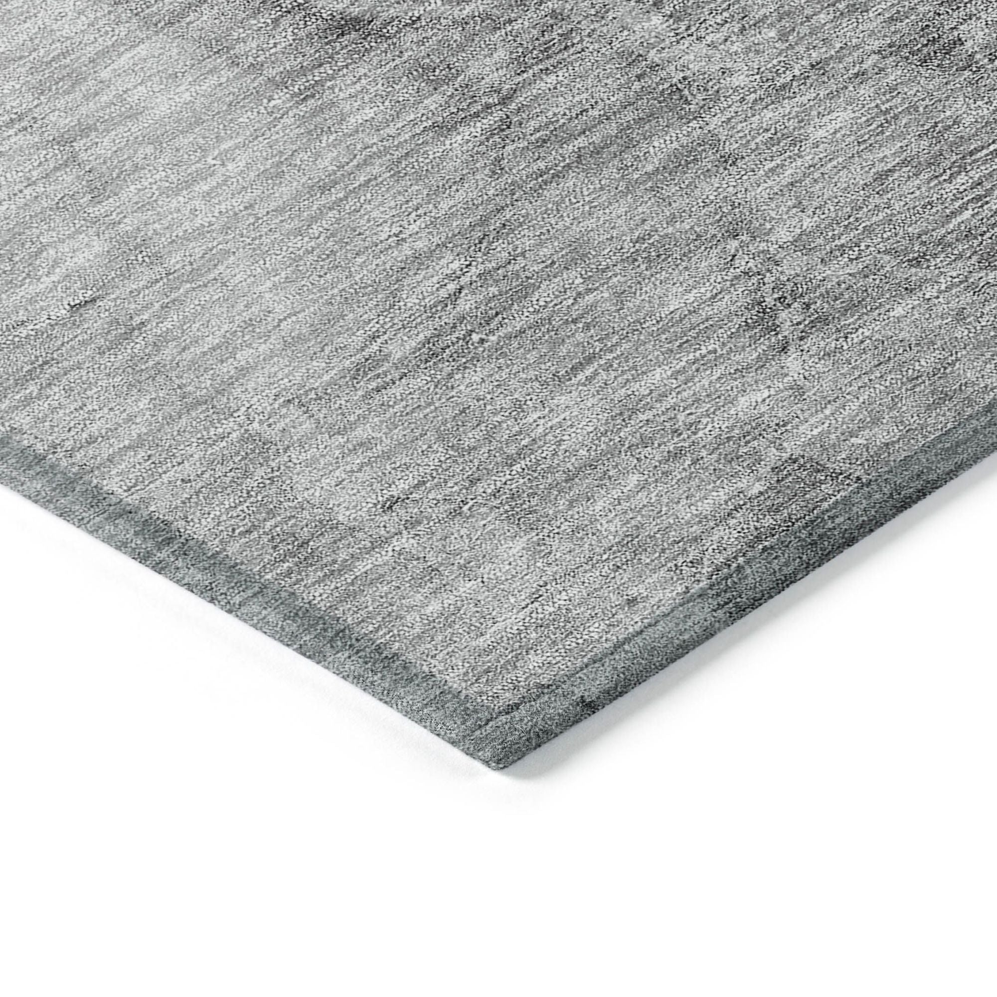 Machine Washable Gray Rug - Indoor / Outdoor - Kids / Pet Friendly Modern Print Rug