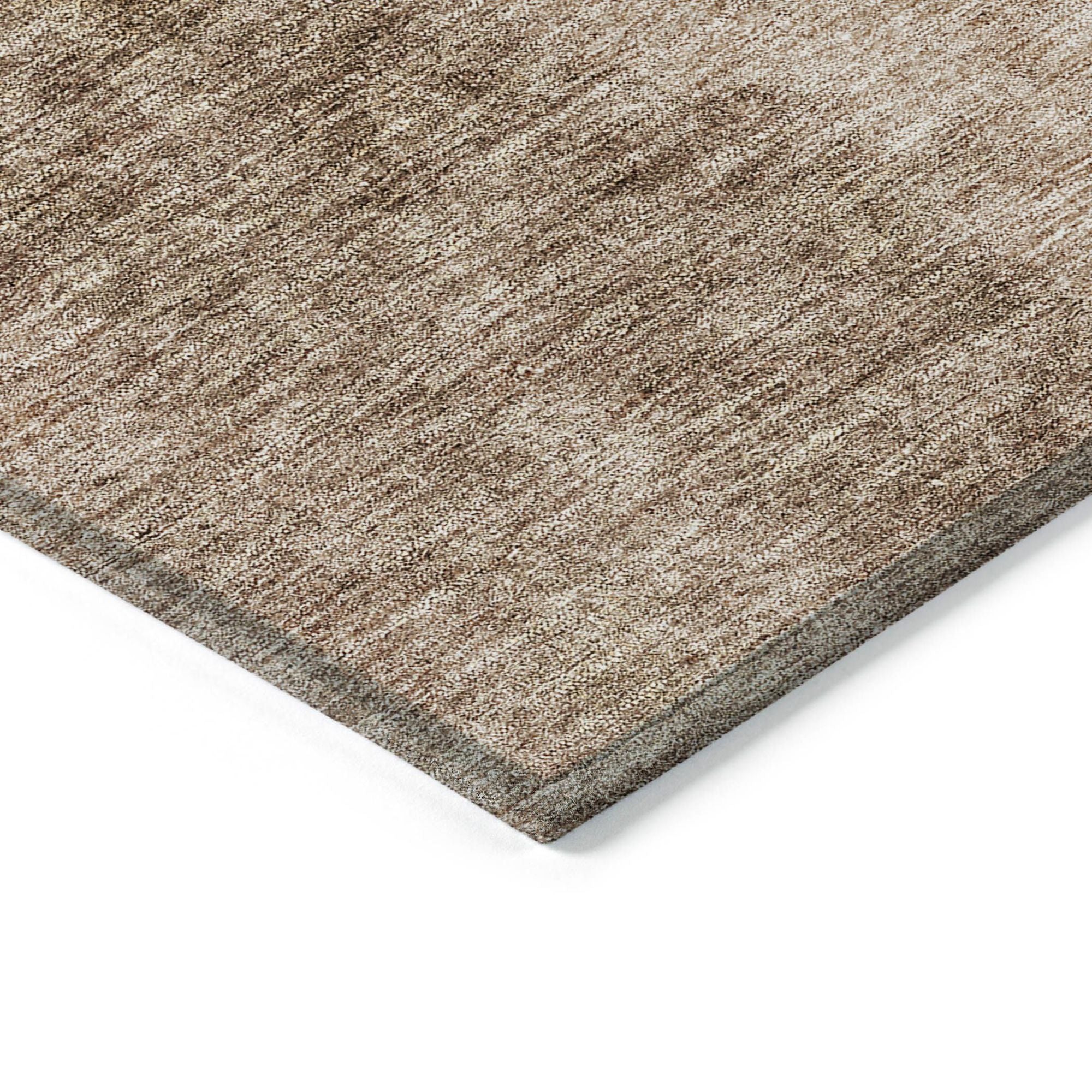 Machine Washable Brown Rug - Indoor / Outdoor - Kids / Pet Friendly Ombre Print Rug