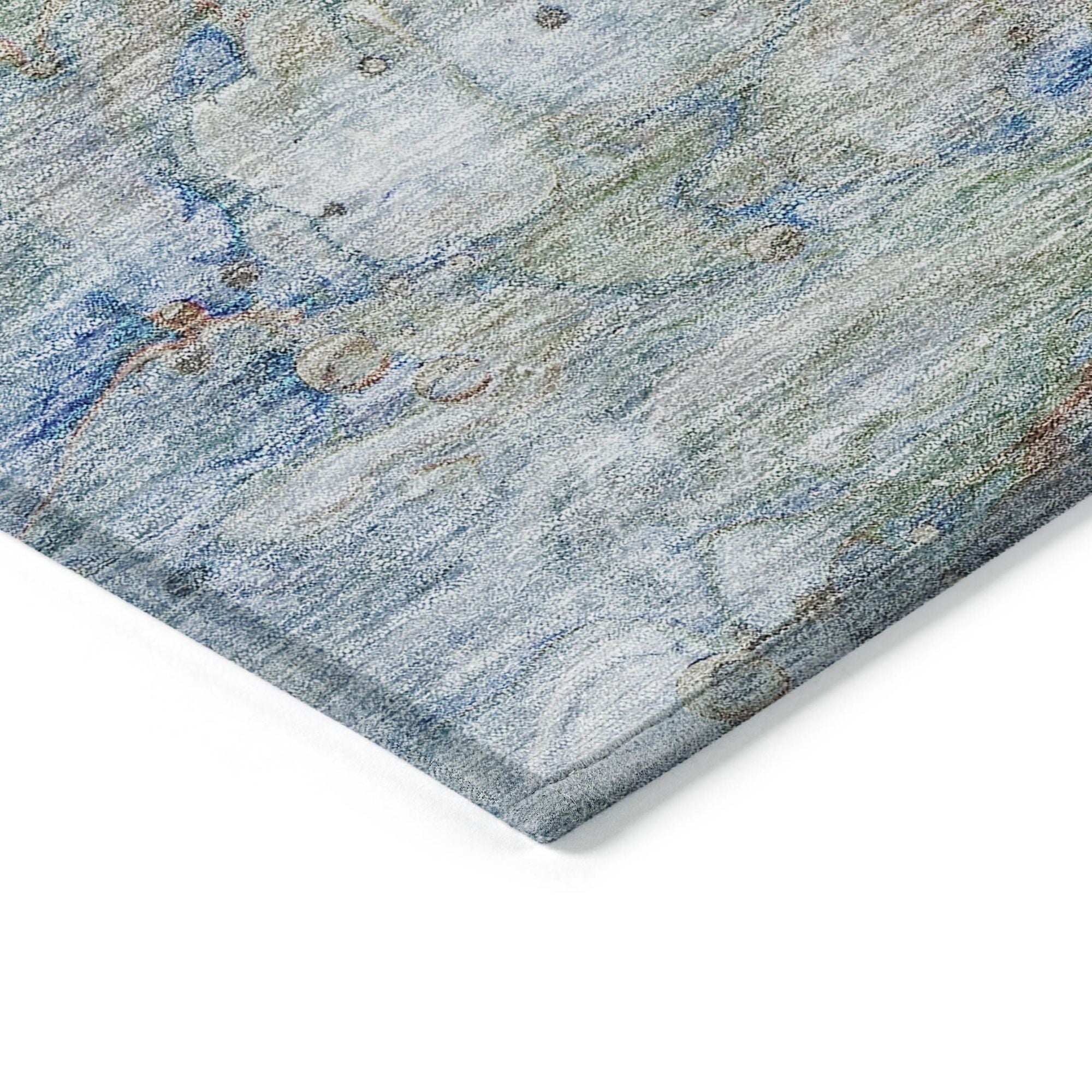 Machine Washable Coral Orange Rug - Indoor / Outdoor - Kids / Pet Friendly Abstract Print Rug