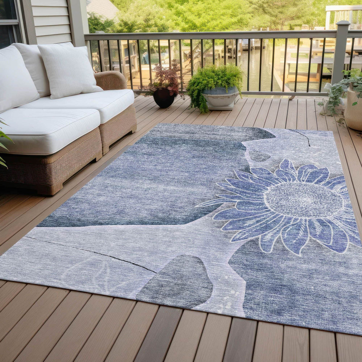 Redstart Machine Washable Rug