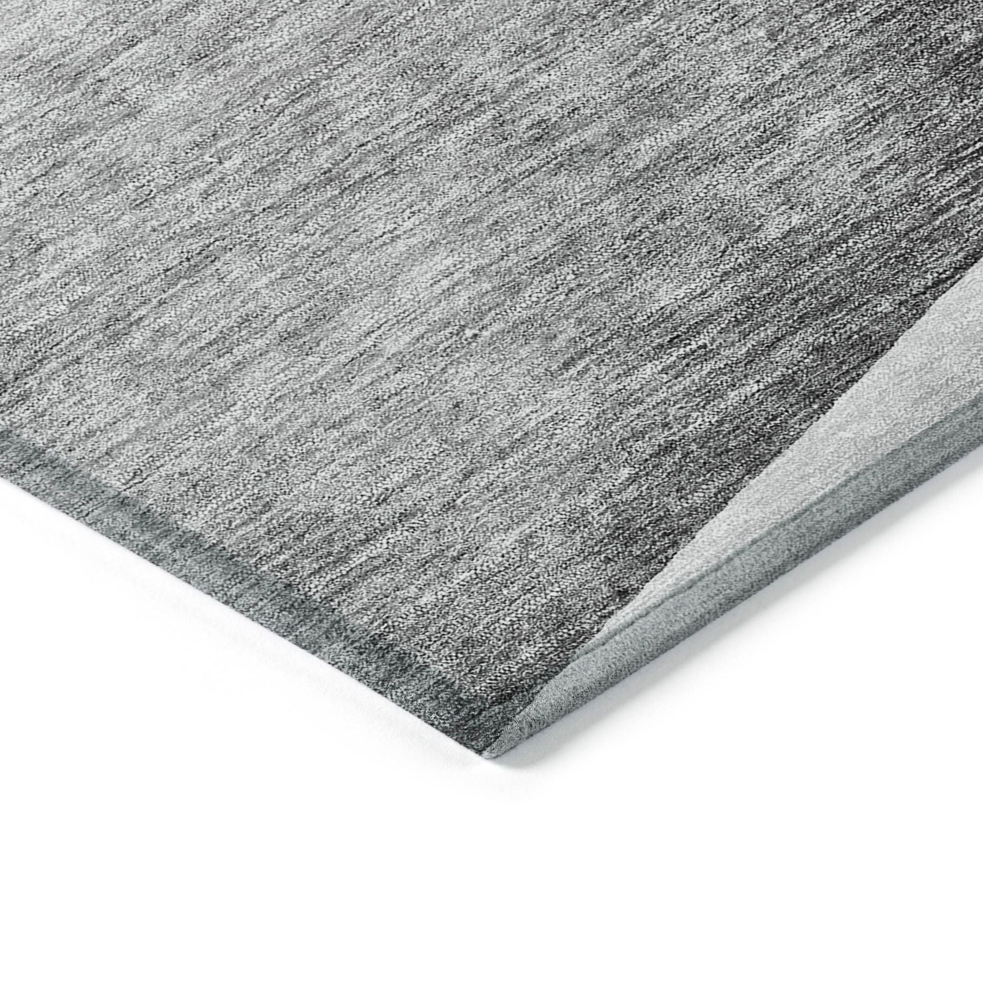 Machine Washable Gray Rug - Indoor / Outdoor - Kids / Pet Friendly Floral Print Rug