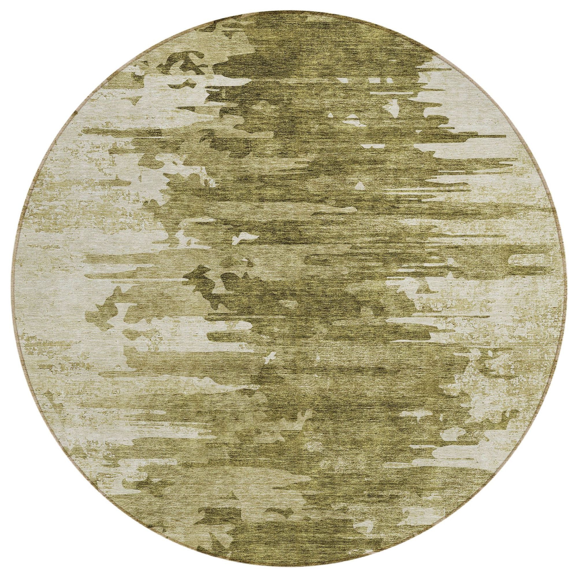 Machine Washable Mocha Brown Rug - Indoor / Outdoor - Kids / Pet Friendly Modern Print Rug