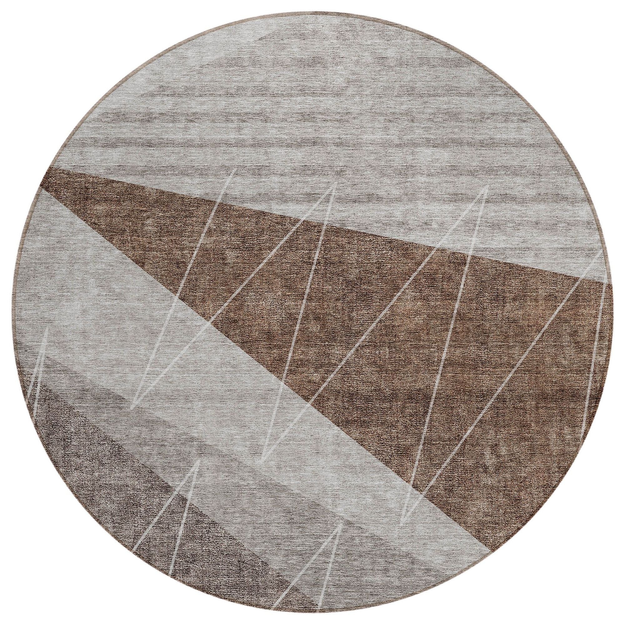 Machine Washable Gray Rug - Indoor / Outdoor - Kids / Pet Friendly Modern Print Rug
