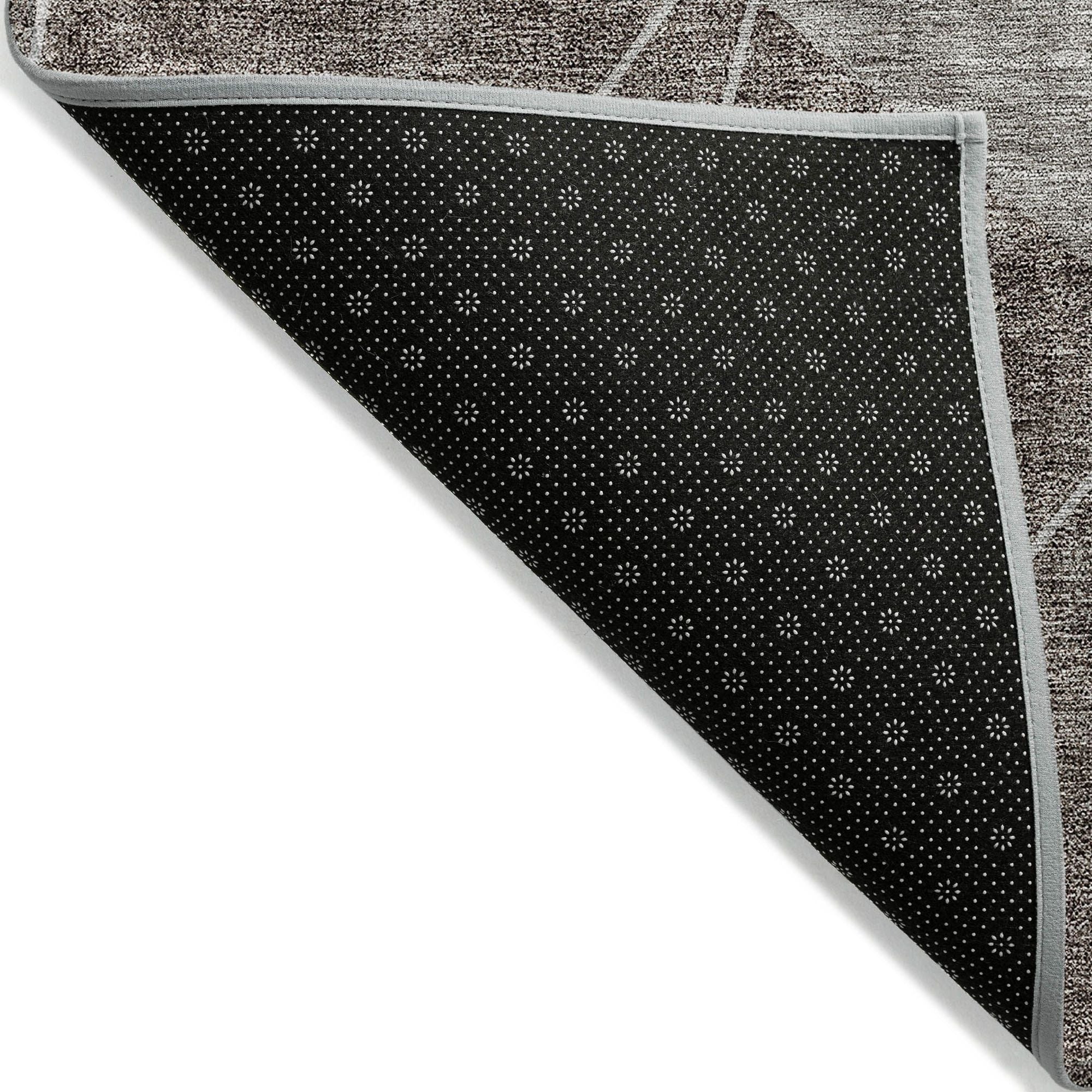 Machine Washable Gray Rug - Indoor / Outdoor - Kids / Pet Friendly Modern Print Rug
