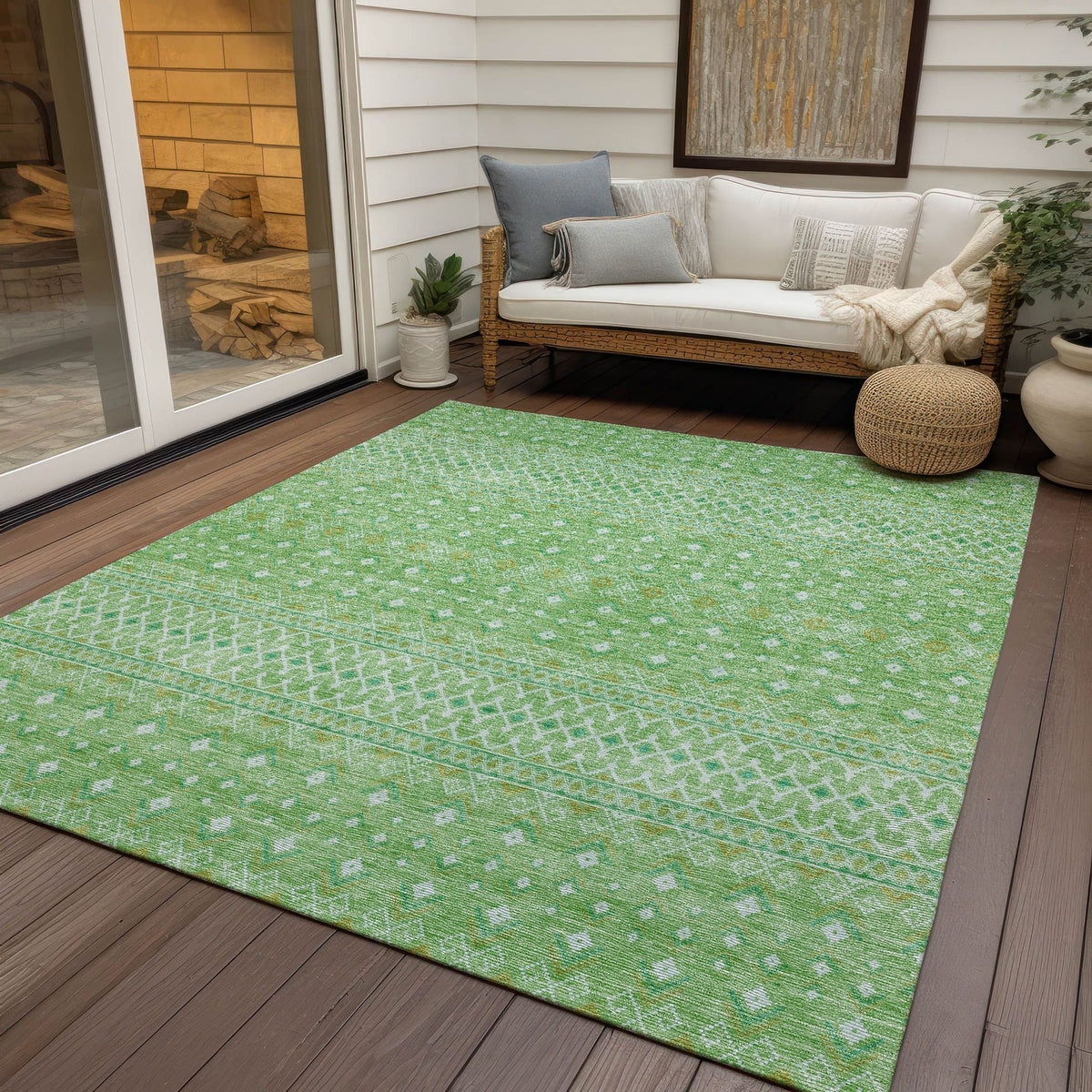 Mandal Machine Washable Rug
