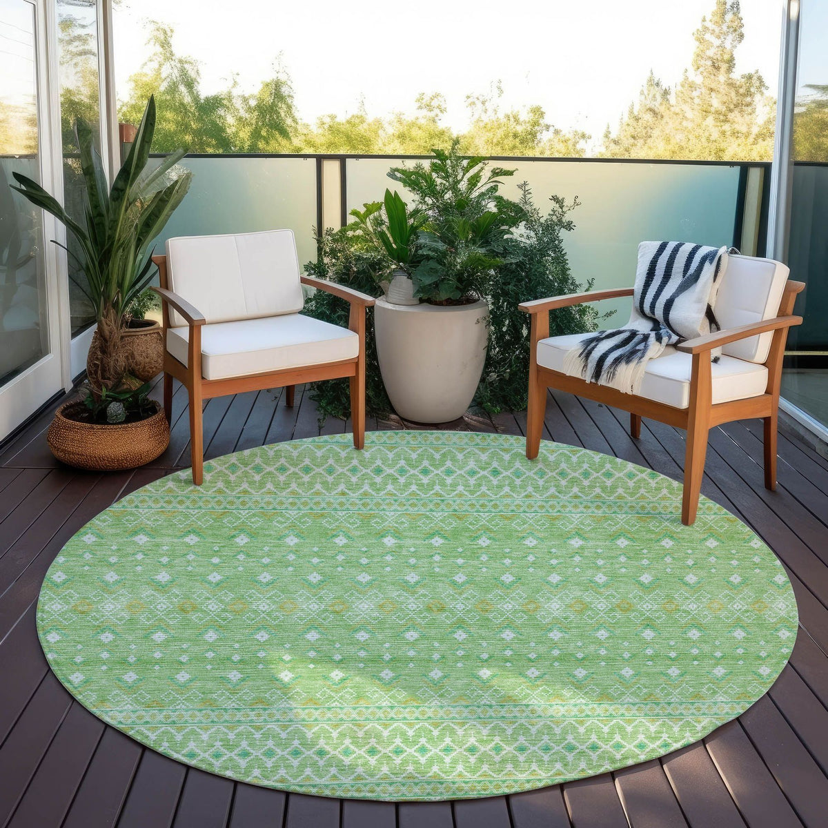 Mandal Machine Washable Rug