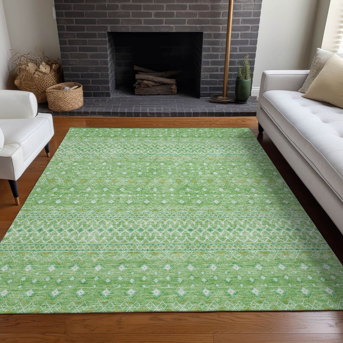 Mandal Machine Washable Rug