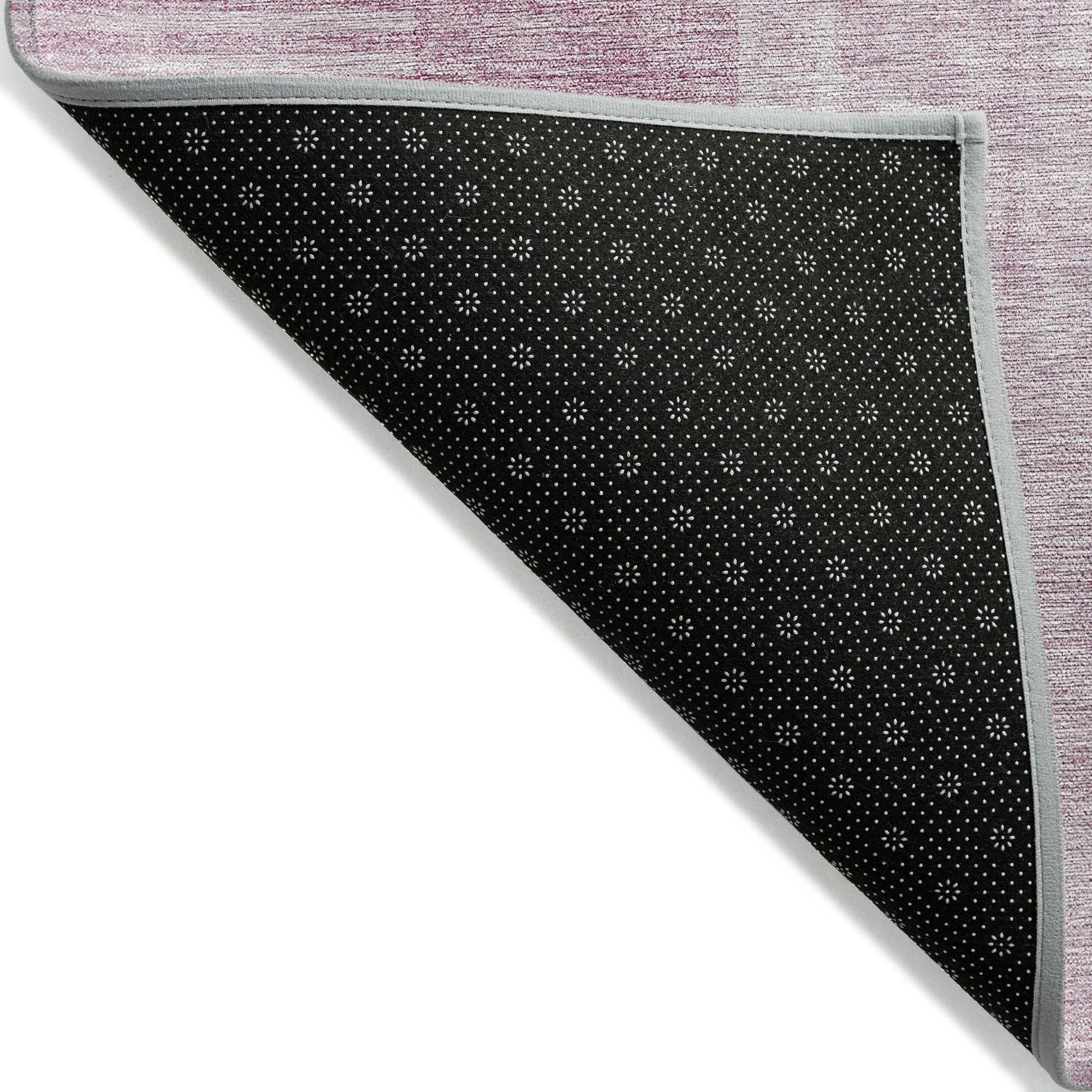 Machine Washable Blush Pink Rug - Indoor / Outdoor - Kids / Pet Friendly Art Deco Print Rug