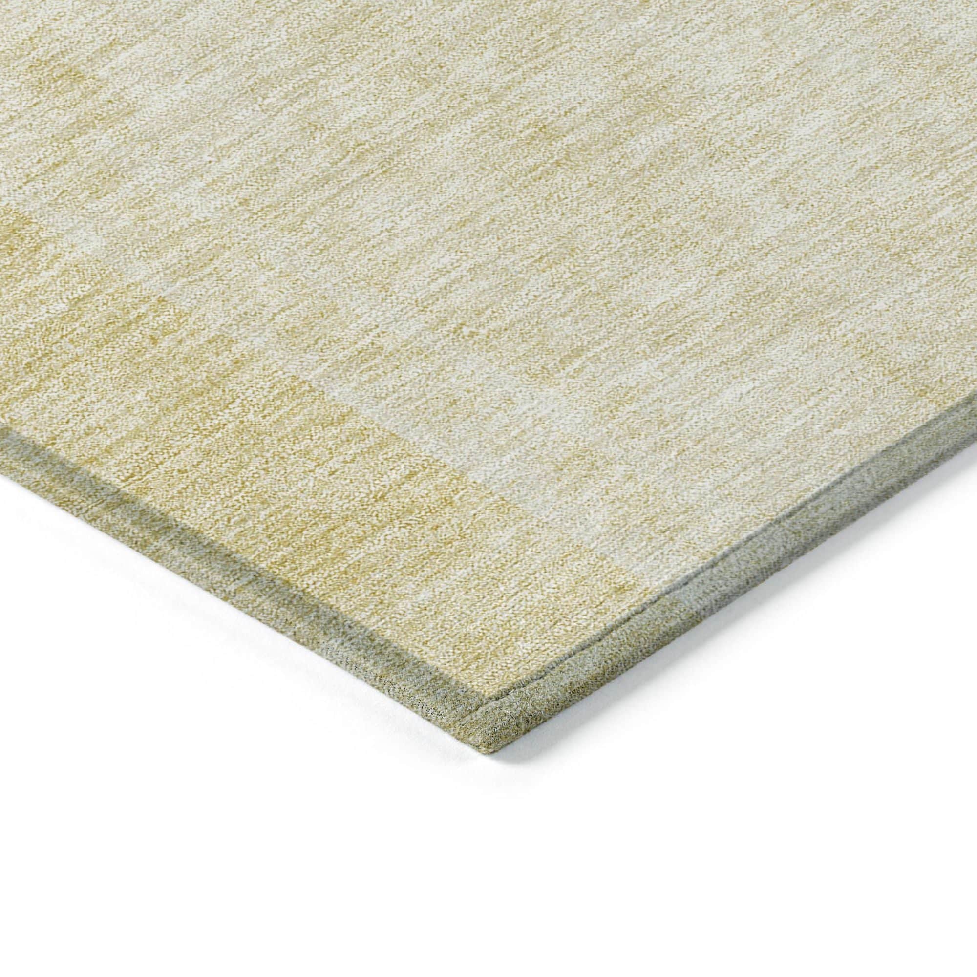 Machine Washable Gold Rug - Indoor / Outdoor - Kids / Pet Friendly Art Deco Print Rug