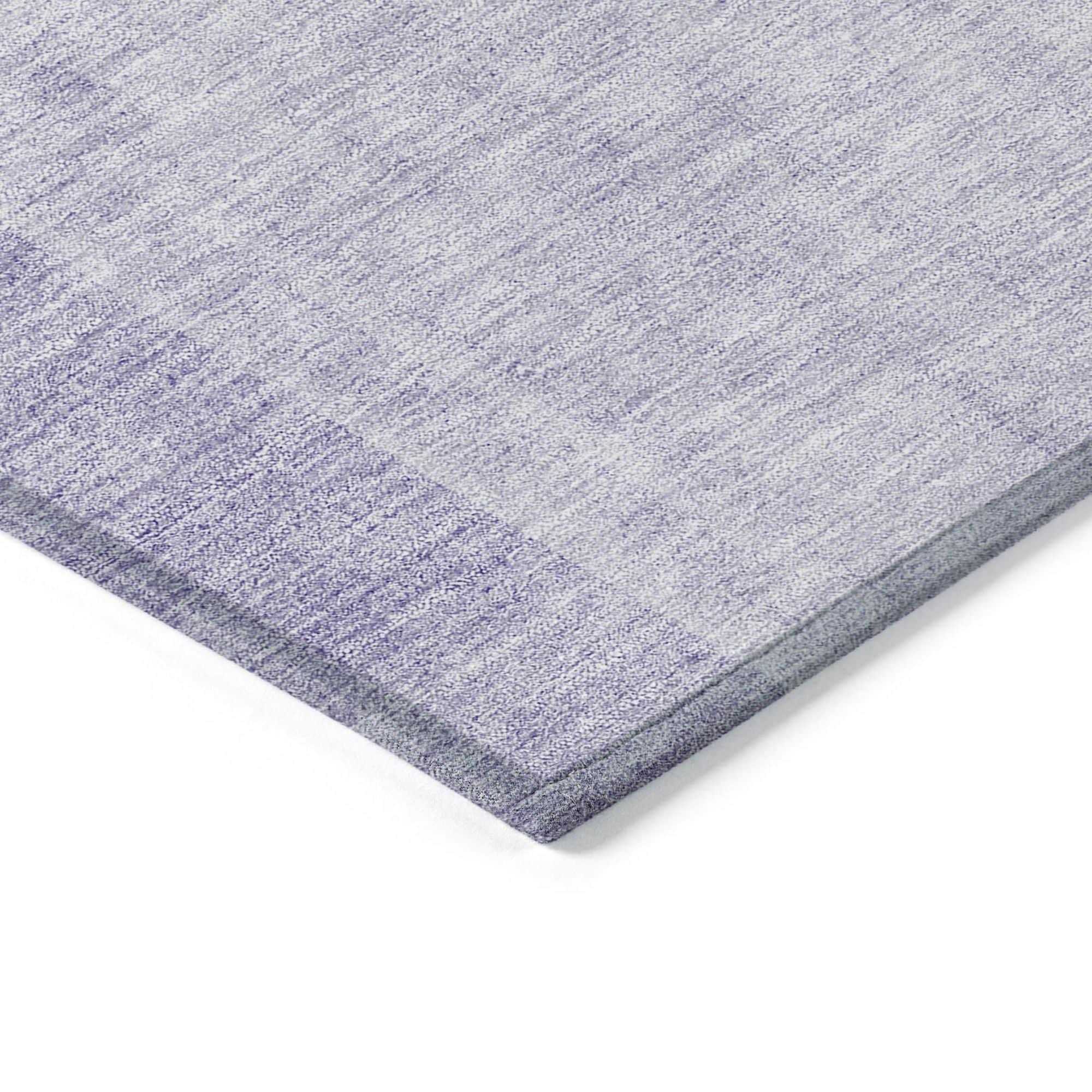 Machine Washable Lavender Purple Rug - Indoor / Outdoor - Kids / Pet Friendly Art Deco Print Rug