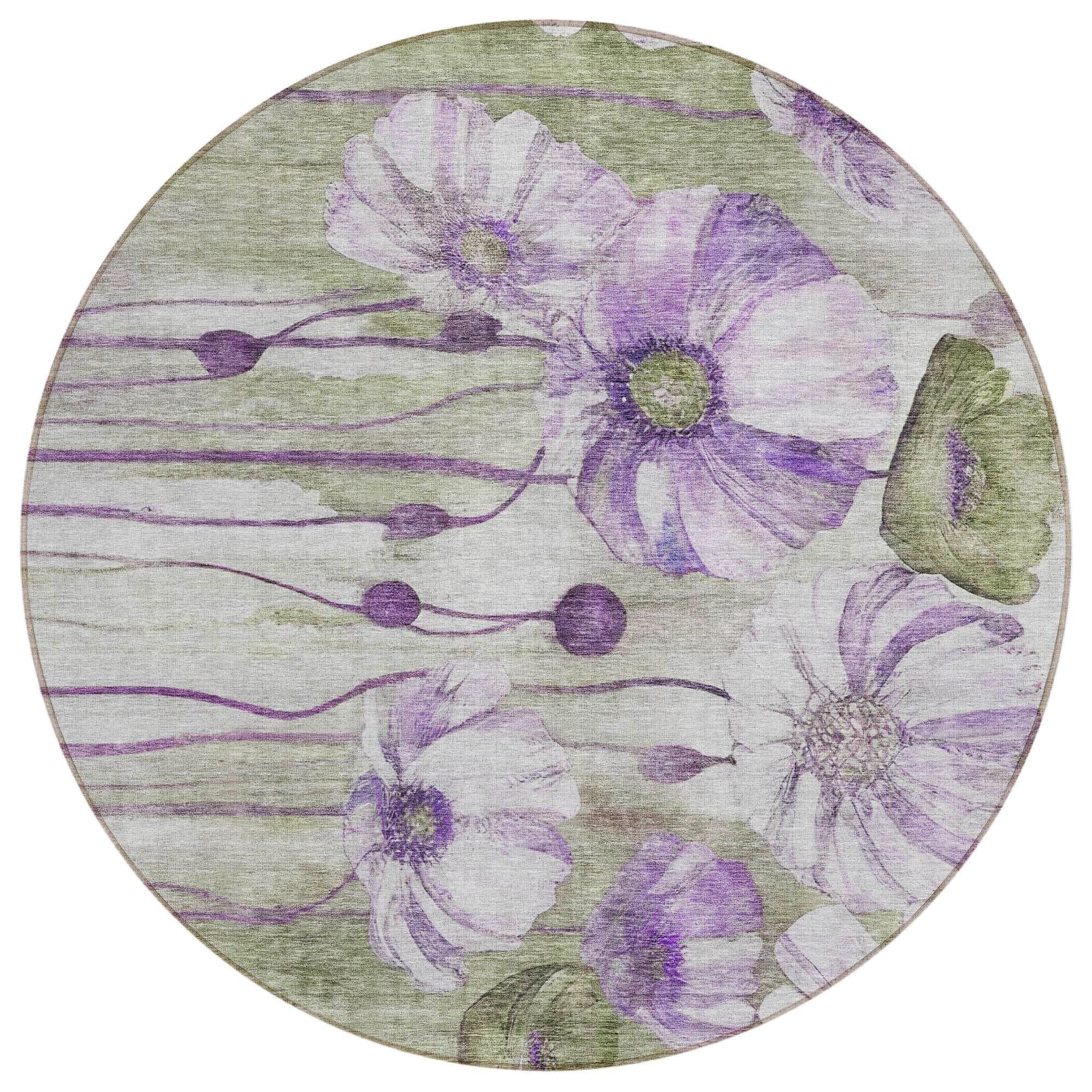Paisley Machine Washable Rug