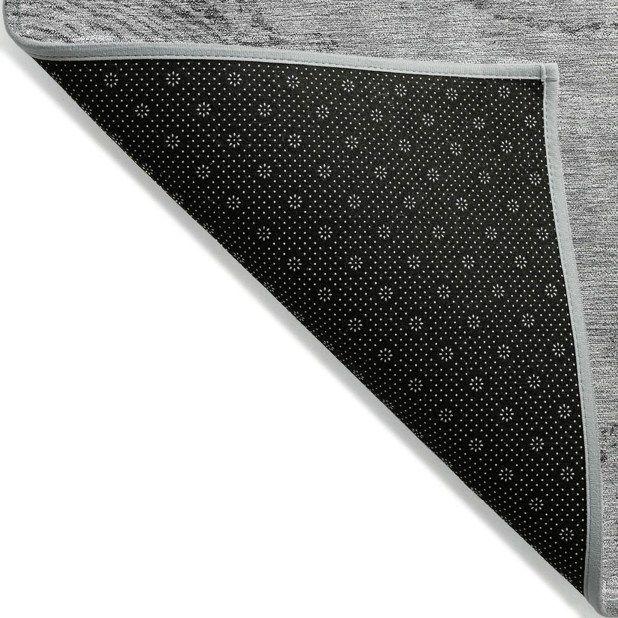 Machine Washable Gray Rug - Indoor / Outdoor - Kids / Pet Friendly Organic Print Rug