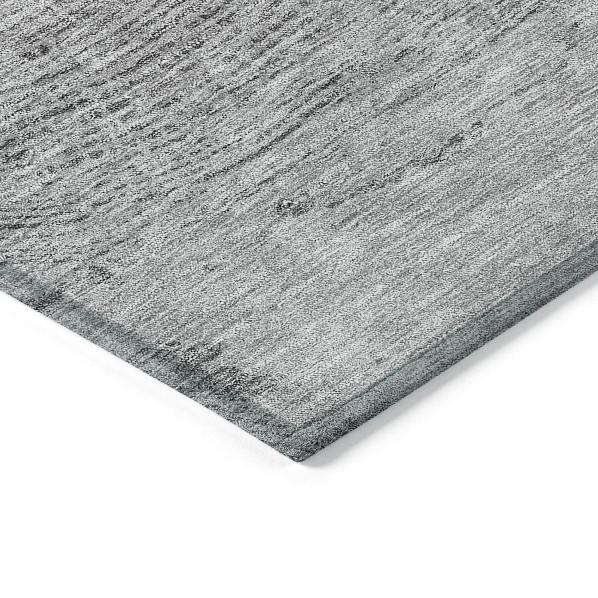 Machine Washable Gray Rug - Indoor / Outdoor - Kids / Pet Friendly Organic Print Rug