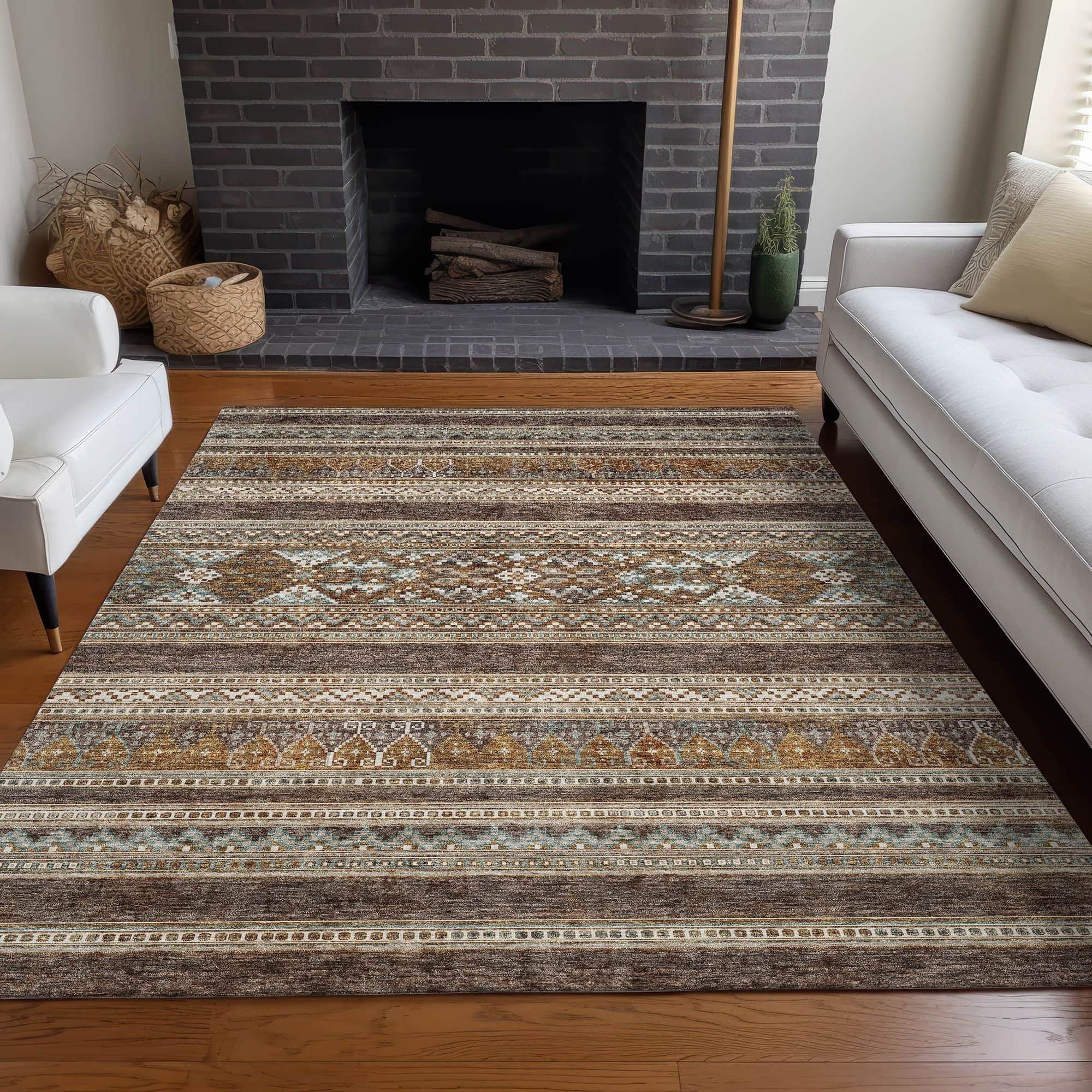 Caernarfon Machine Washable Rug