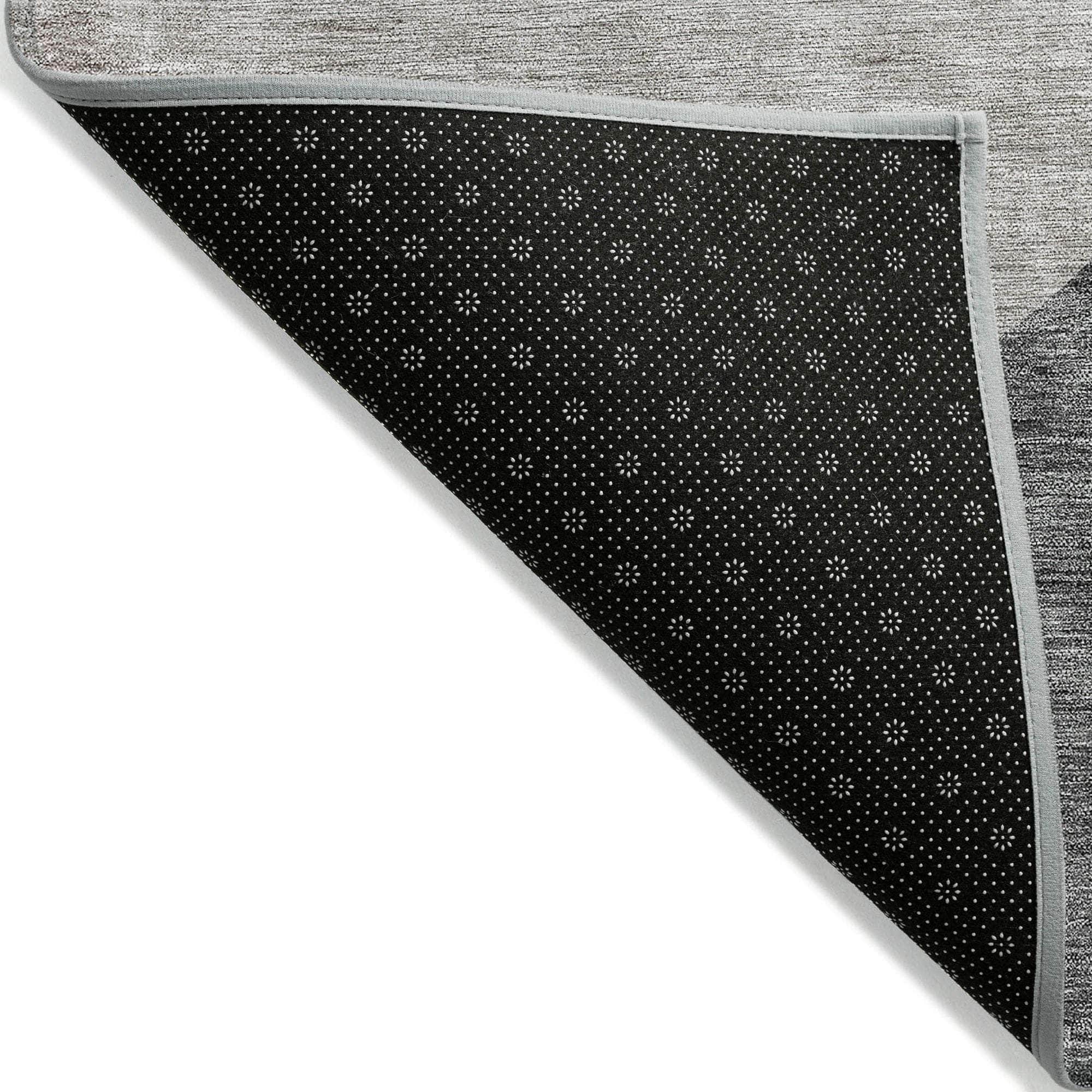 Machine Washable Taupe Brown Rug - Indoor / Outdoor - Kids / Pet Friendly Art Deco Print Rug