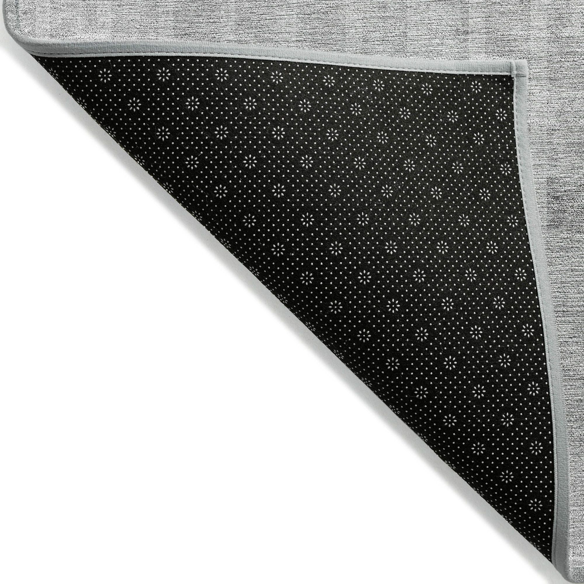 Machine Washable Gray Rug - Indoor / Outdoor - Kids / Pet Friendly Striped Print Rug