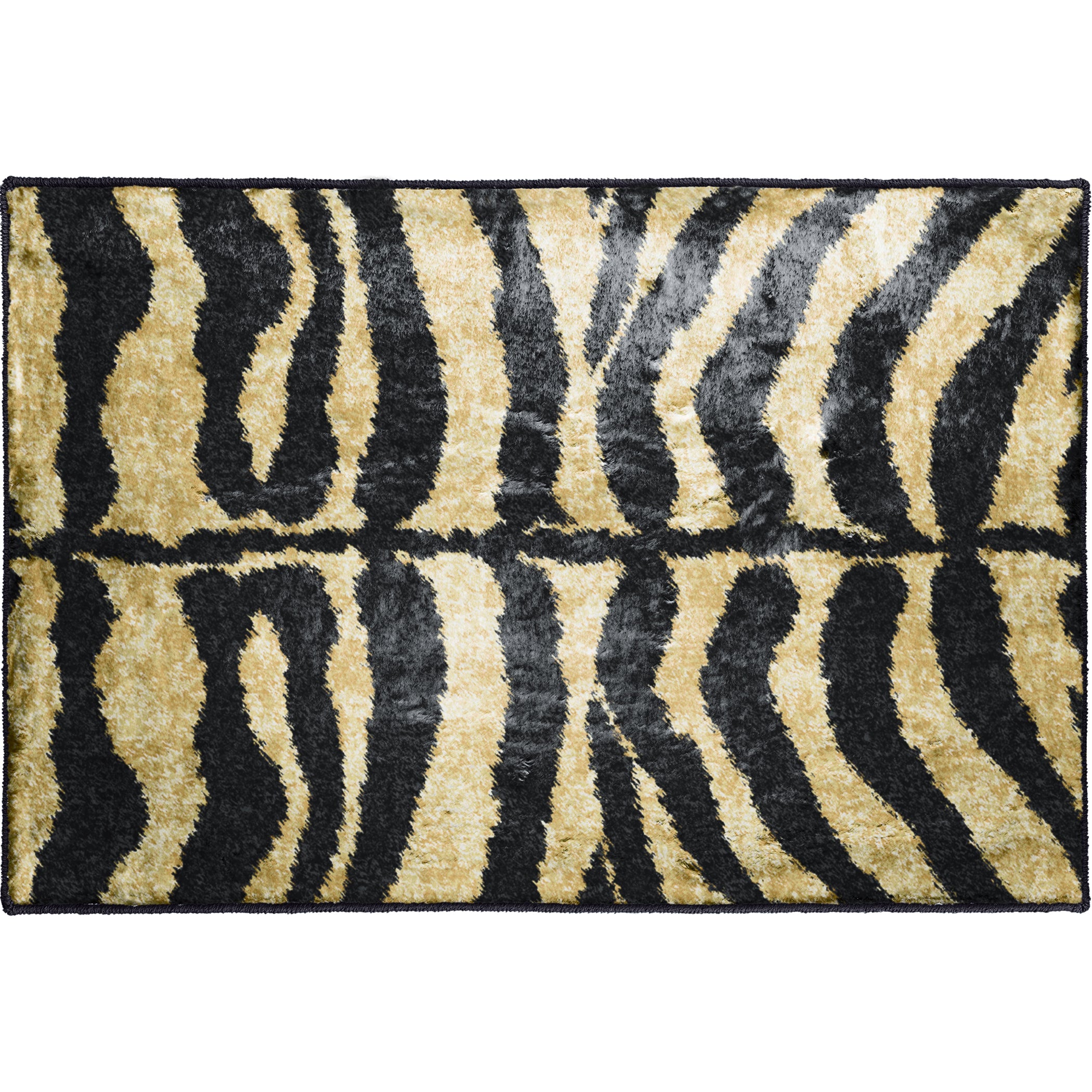 Luxury Machine Washable Casual AK1 Gold Rug 1'8" x 2'6" #shape_Rectangle