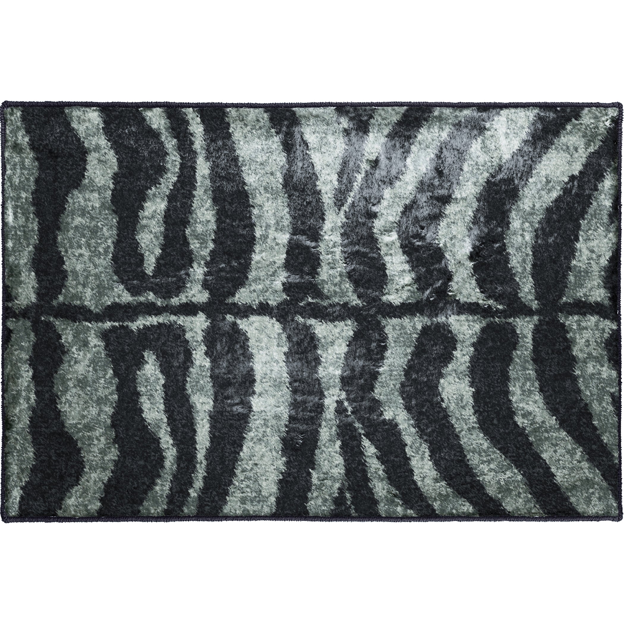 Luxury Machine Washable Casual AK1 Midnight Black Rug 1'8" x 2'6" #shape_Rectangle