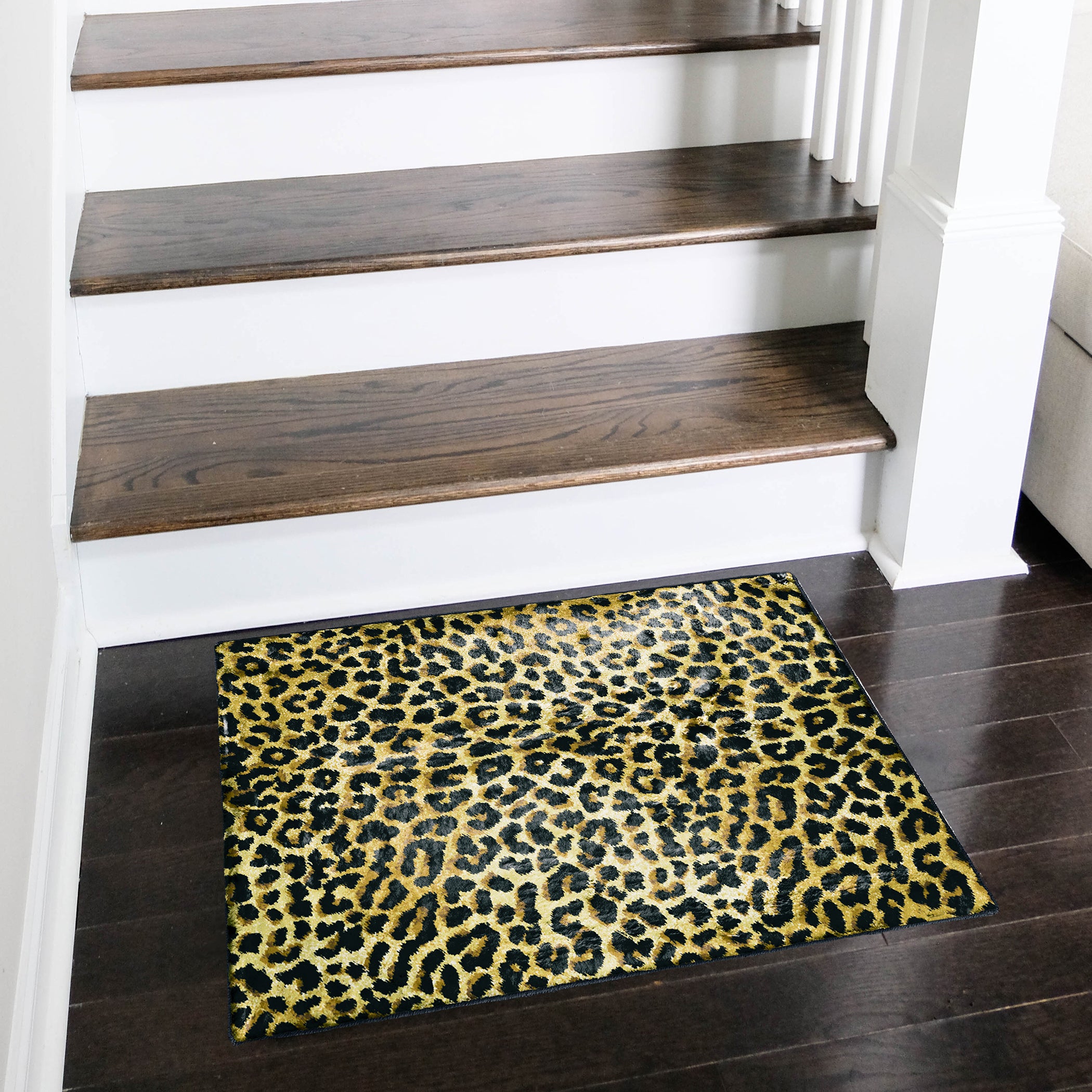 Luxury Machine Washable Casual AK2 Gold Rug 1'8" x 2'6" #shape_Rectangle