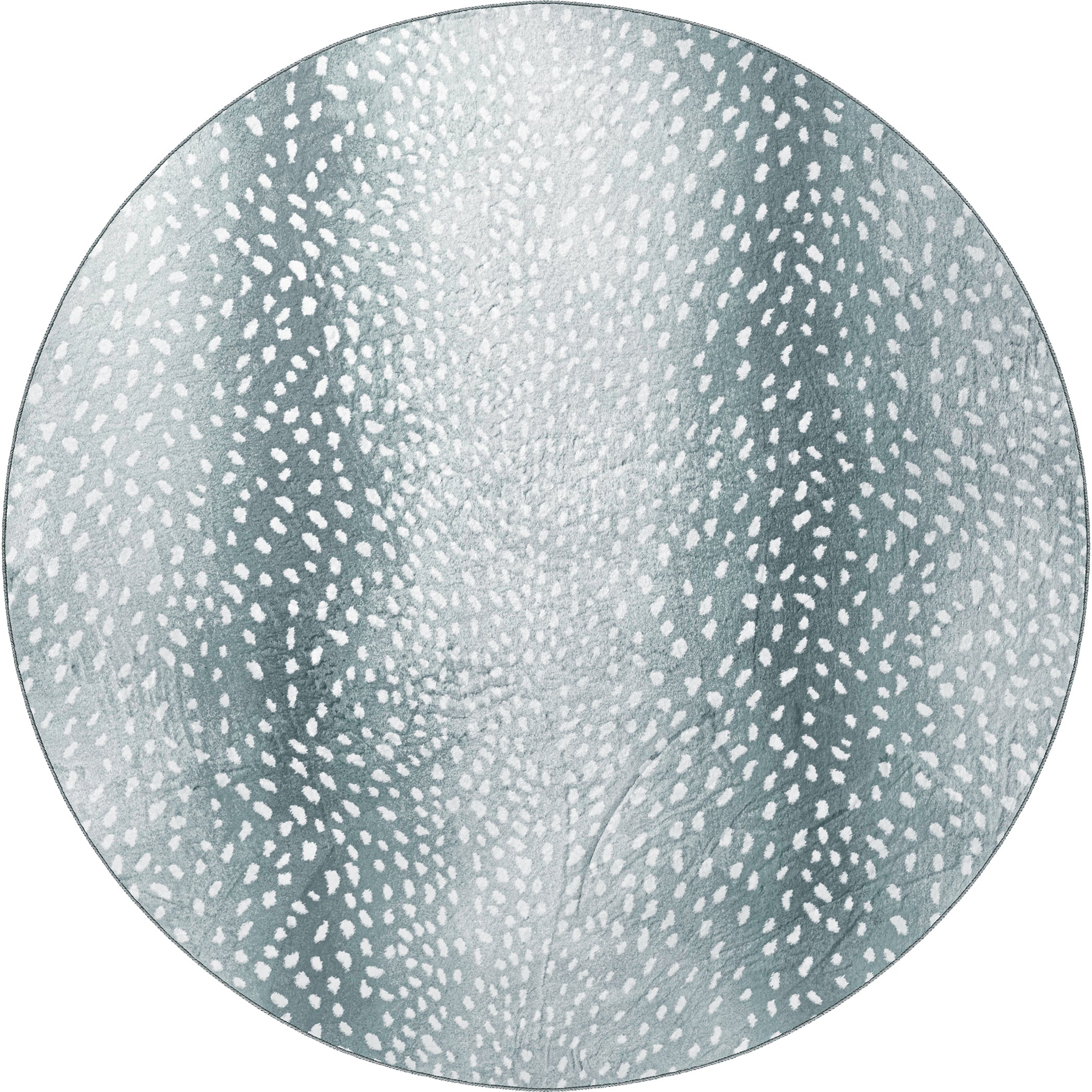 Luxury Machine Washable Casual AK3 Flannel Gray Rug 8' x 8' #shape_Round