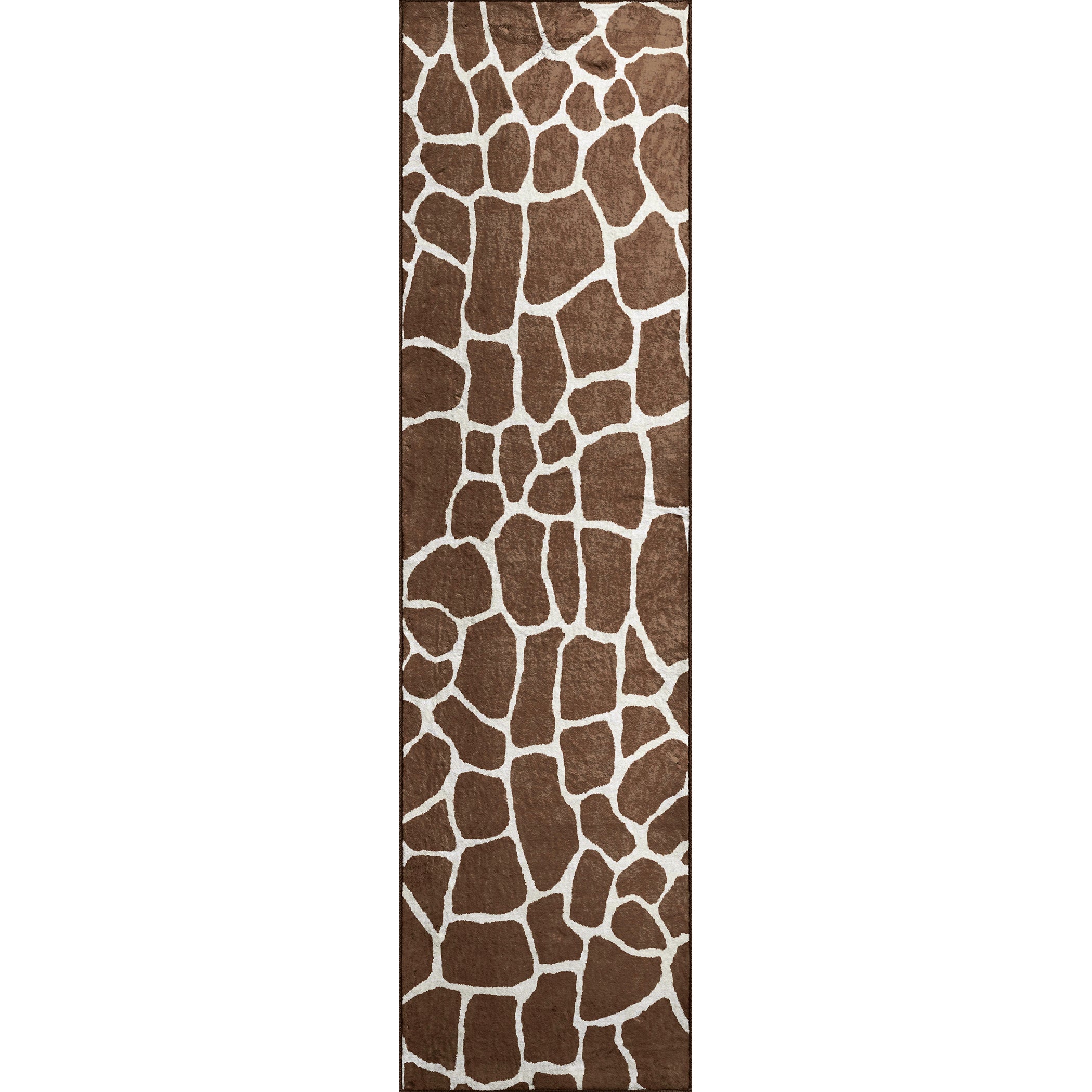 Luxury Machine Washable Casual AK4 Chocolate Brown Rug 2'3" x 7'6" #shape_Runner