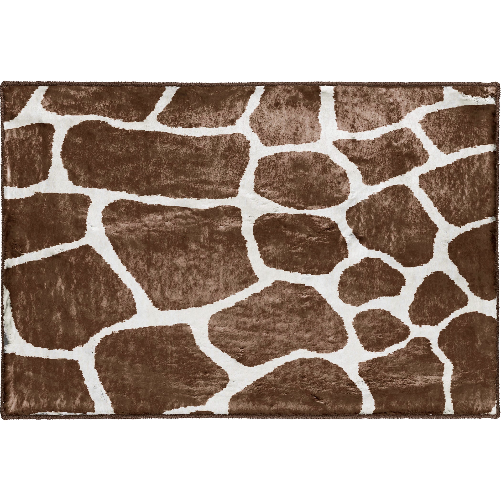 Luxury Machine Washable Casual AK4 Chocolate Brown Rug 1'8" x 2'6" #shape_Rectangle
