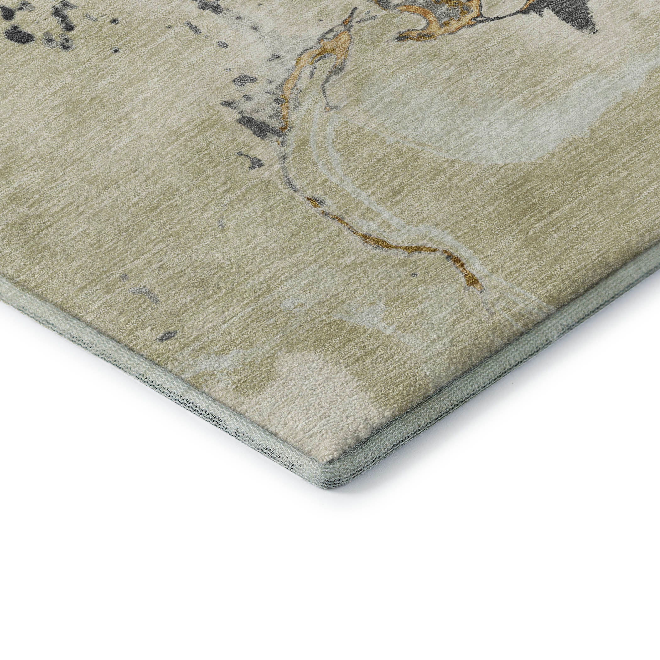 Seville Machine Washable Transitional Ivory Rug 1'8" x 2'6" #shape_Rectangle