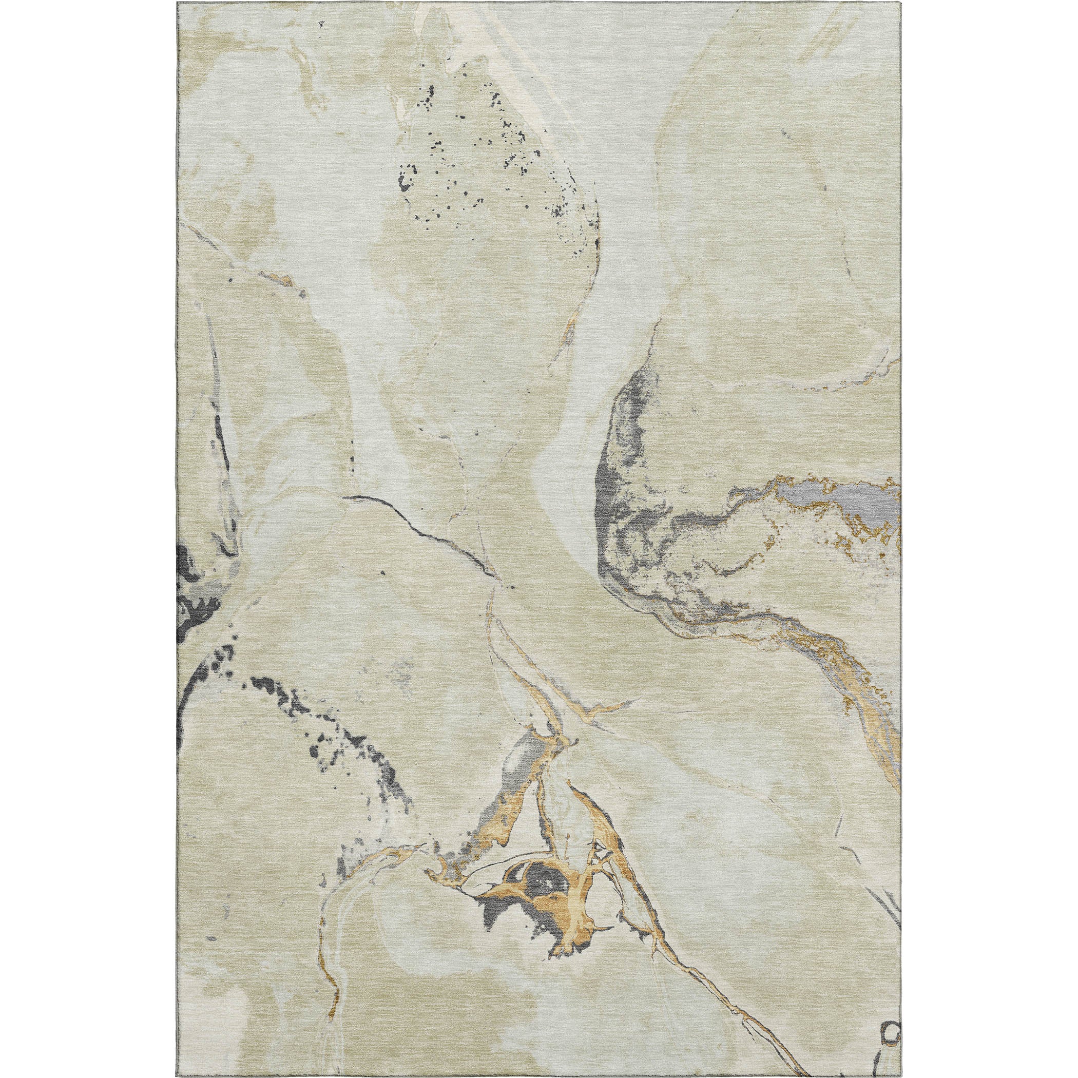 Seville Machine Washable Transitional Ivory Rug 2'6" x 3'10" #shape_Rectangle