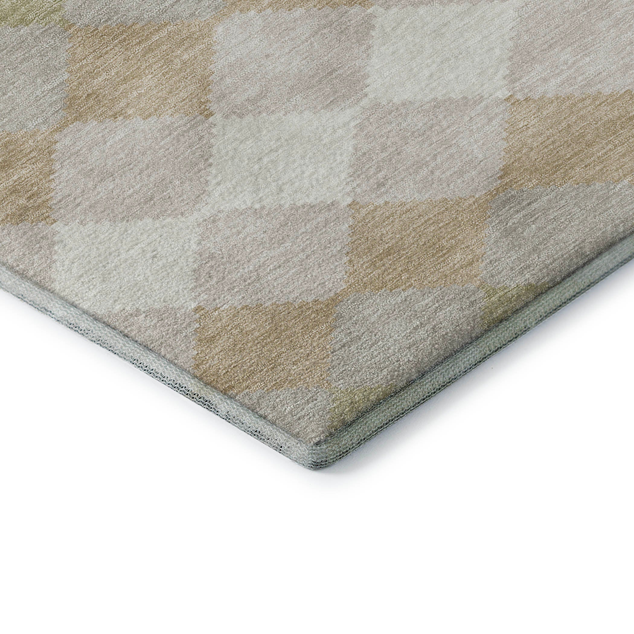 Colombo Machine Washable Transitional Beige Brown Rug 1'8" x 2'6" #shape_Rectangle