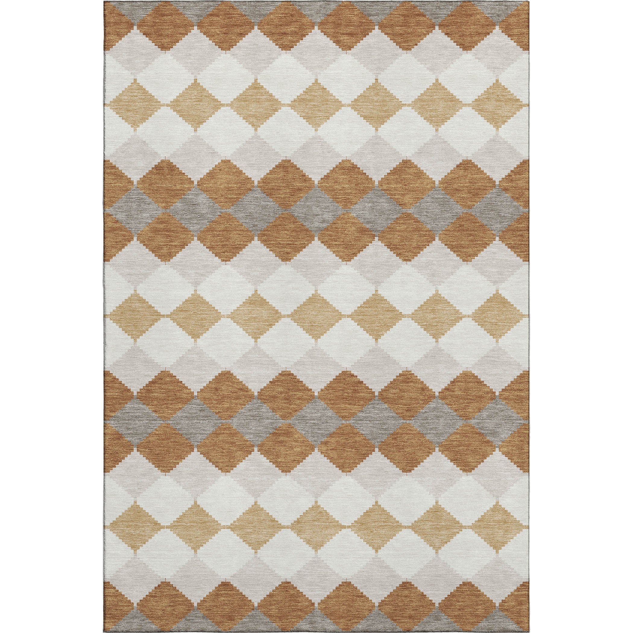 Colombo Machine Washable Transitional Copper Orange Rug 2'6" x 3'10" #shape_Rectangle