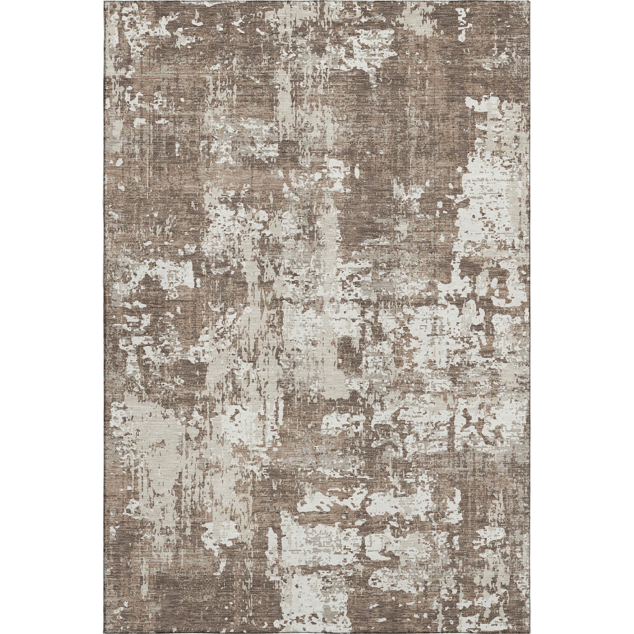 Athens Machine Washable Transitional Brown Rug 2'6" x 3'10" #shape_Rectangle